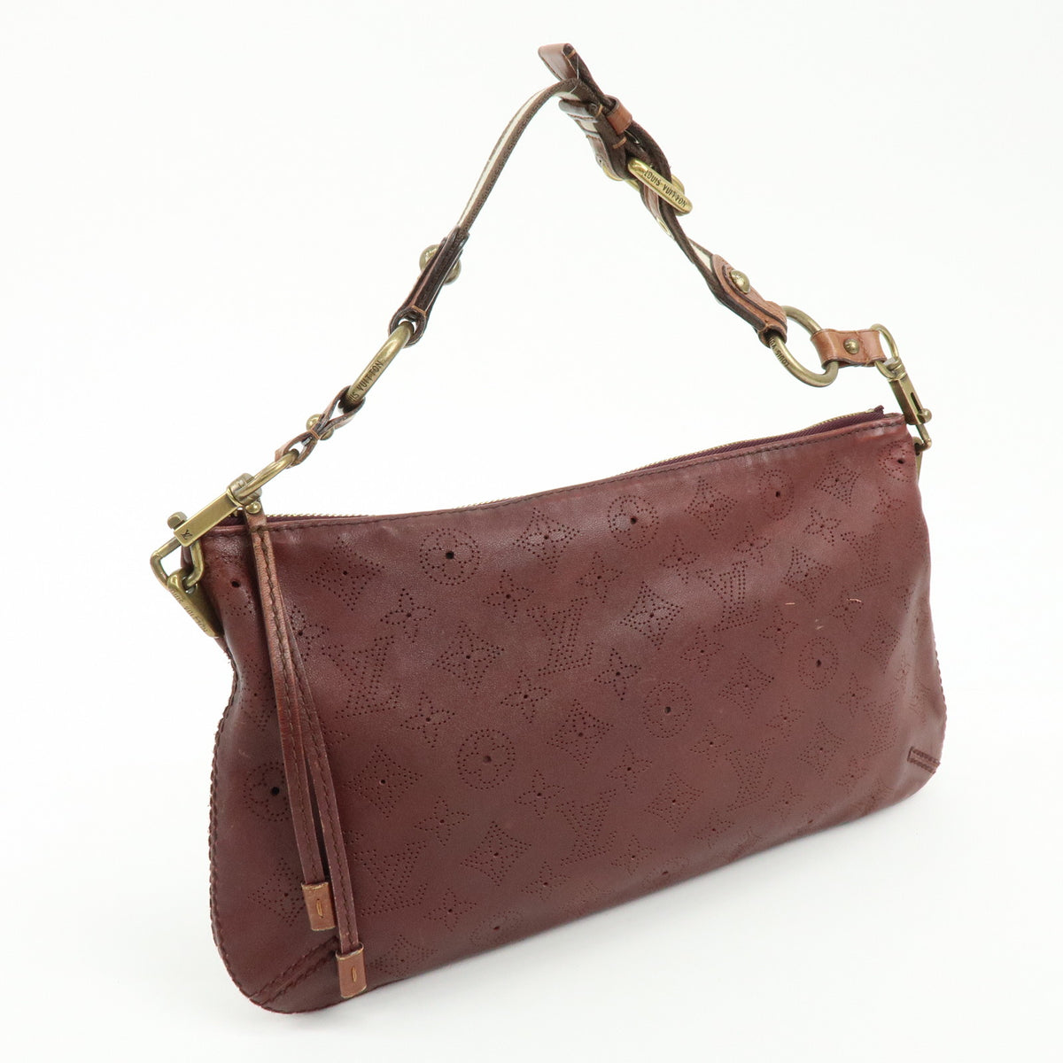 Louis Vuitton Monogram Onata Cuir Pochette Onata Aubergine M40003