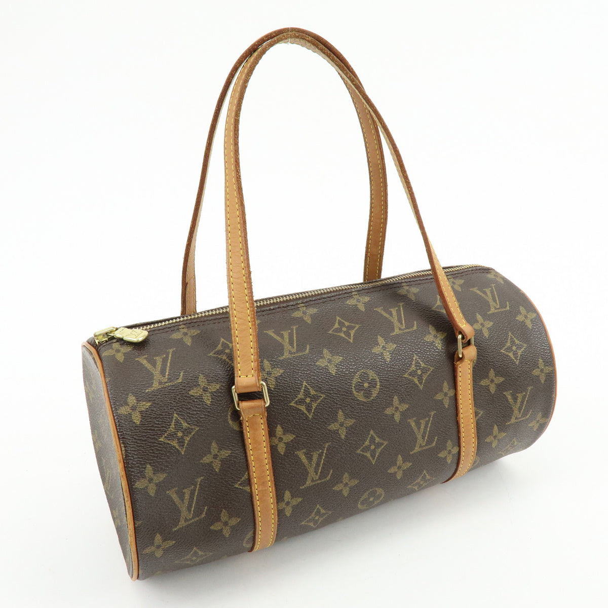 Louis Vuitton Monogram Papillon 30 Hand Bag Brown M51385