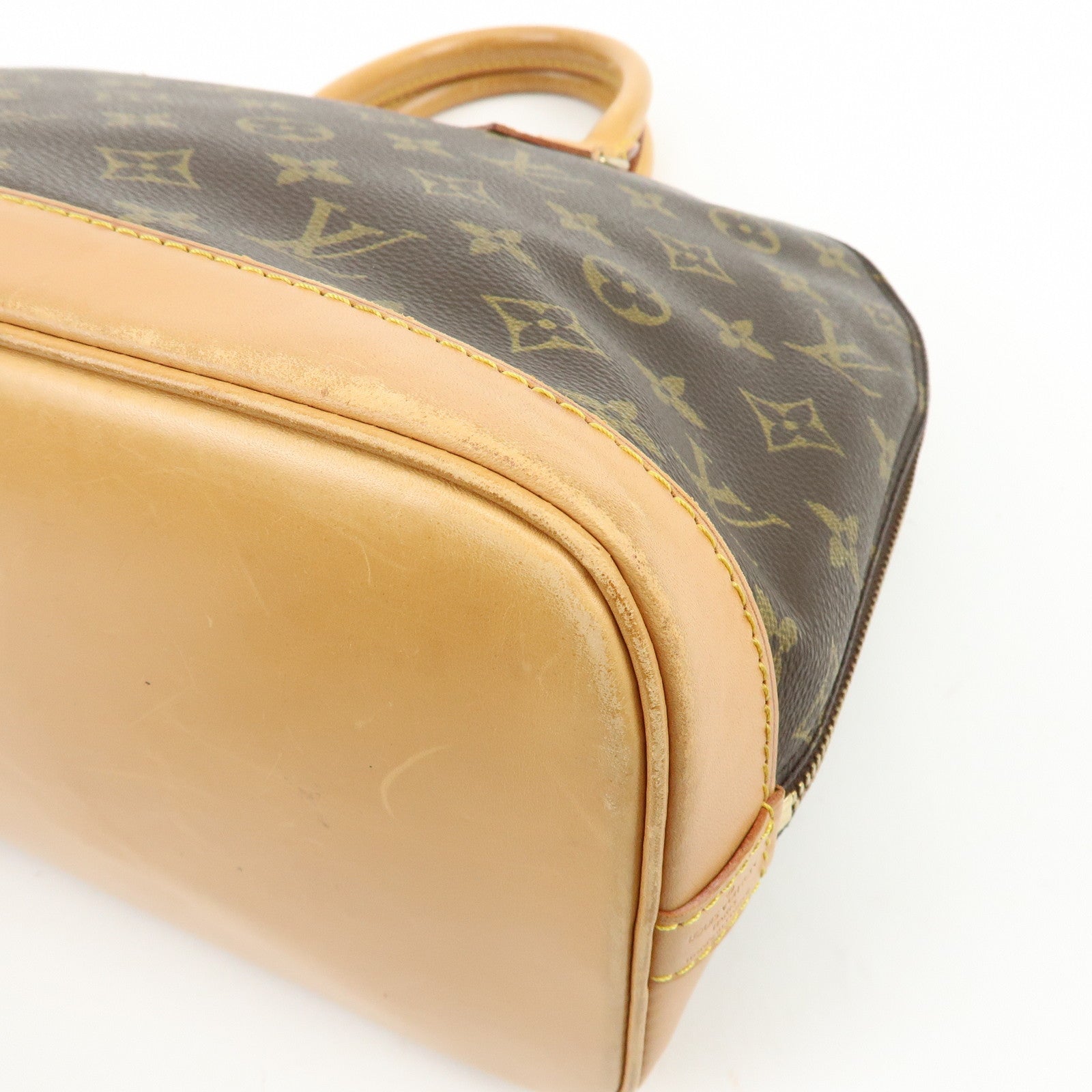 Louis Vuitton Monogram Canvas Alma Hand Bag Brown M51130