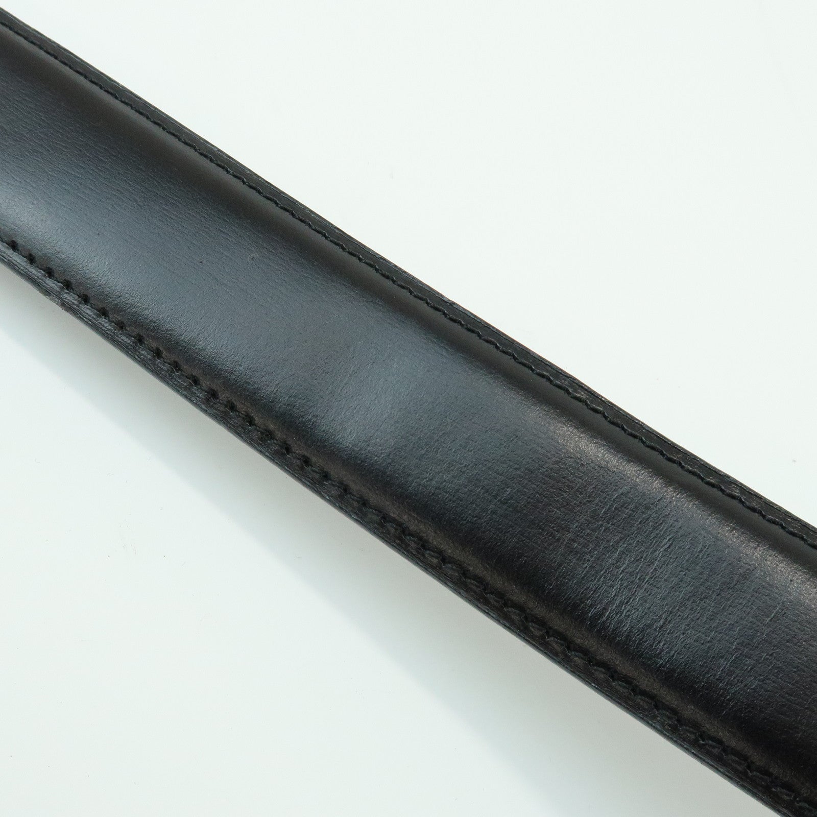 Cartier Must de Cartier Panthere Leather Belt Black