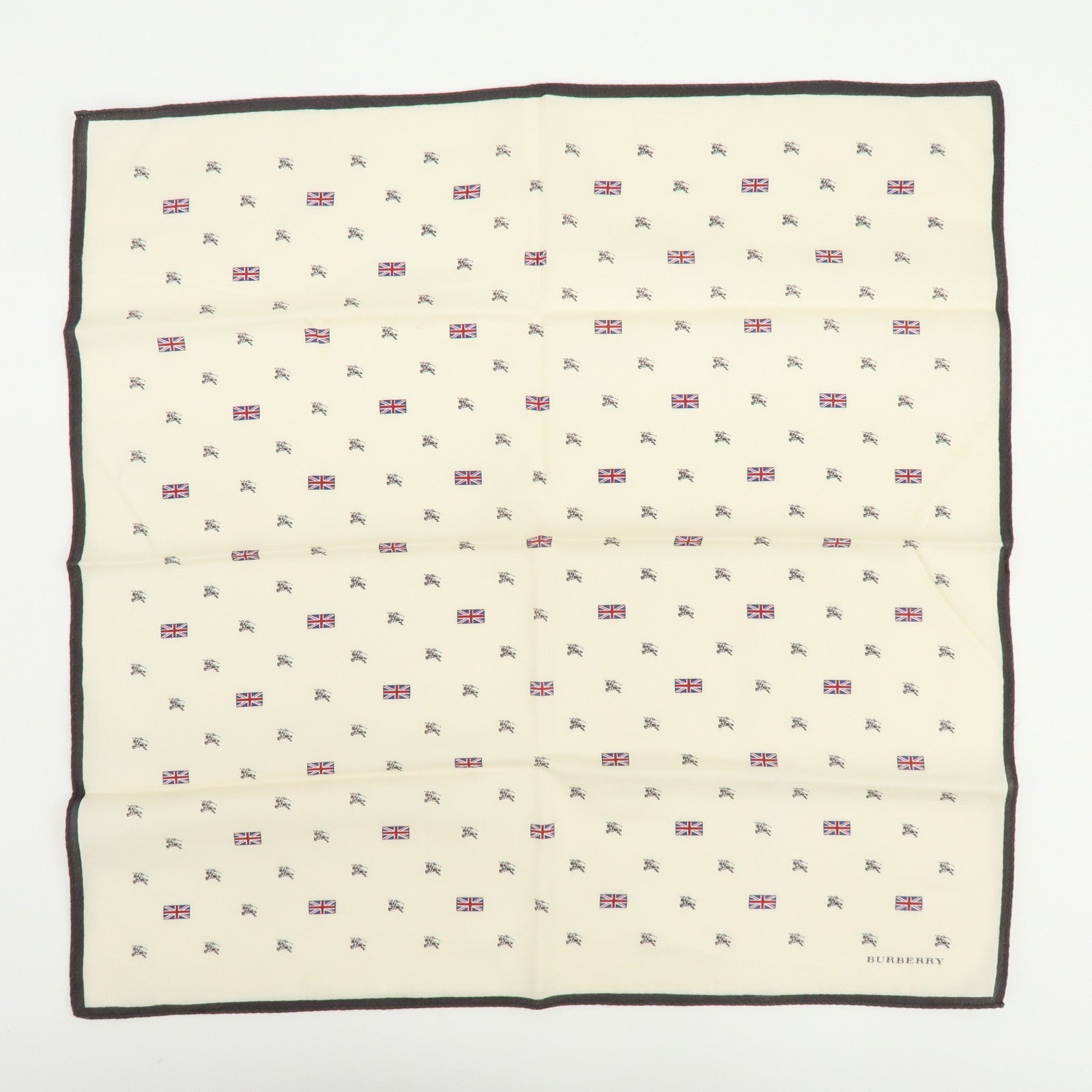 BURBERRY Lot of 3 Silk Cotton Scarf Nova Plaid Navy White Red
