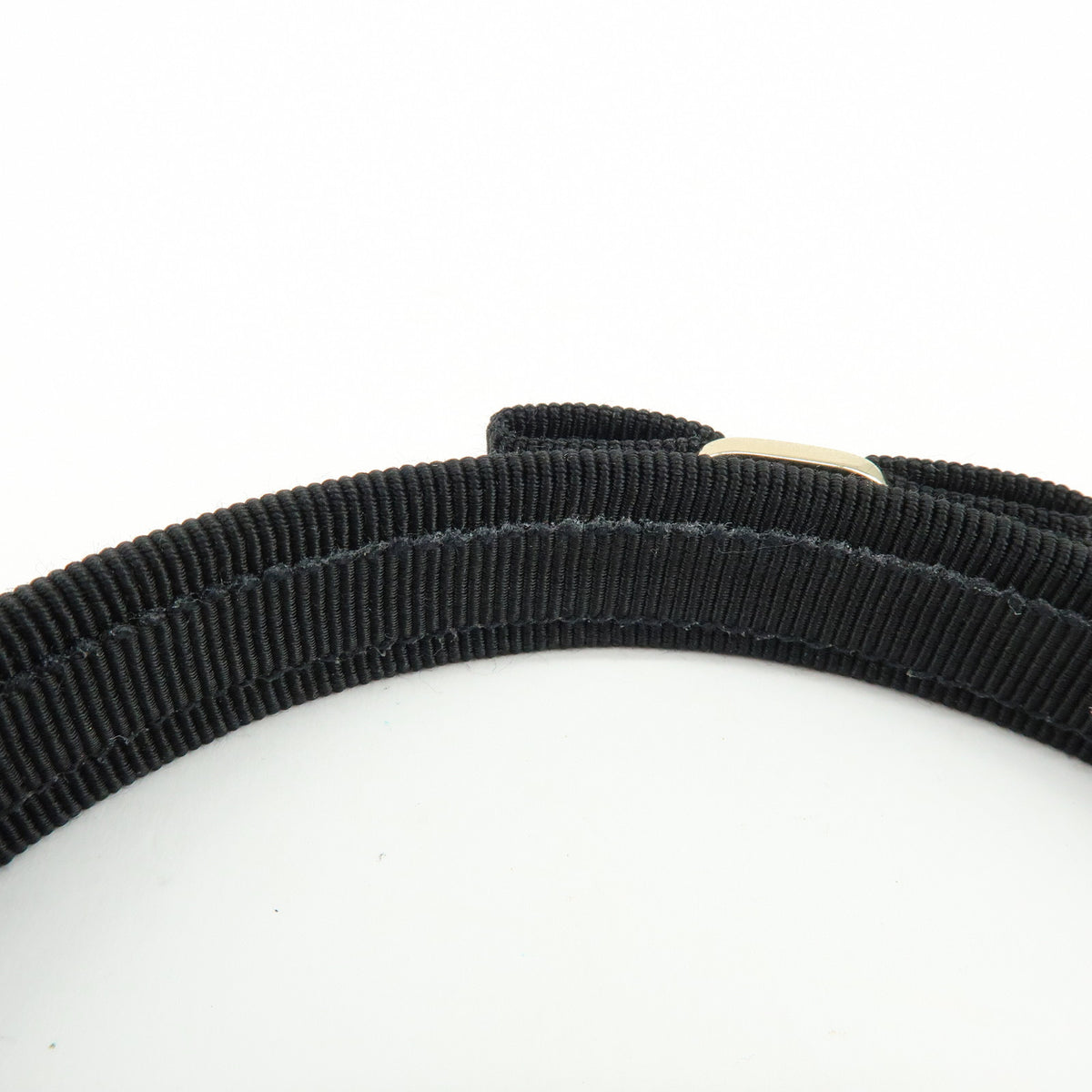 Ferragamo Vara Bow Ribbon Viscose Hair Accessory Black Gold