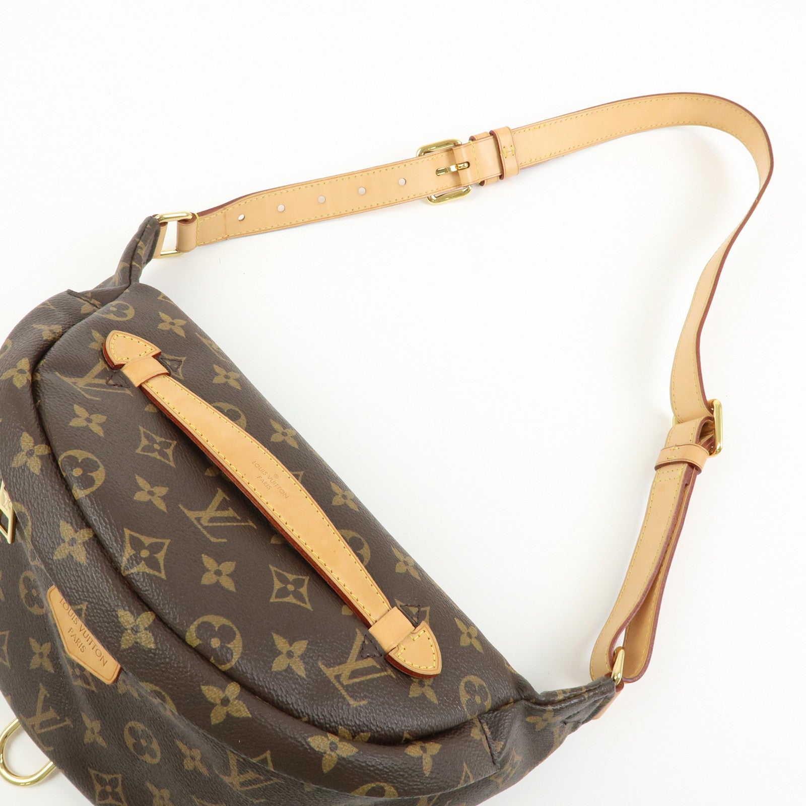 Louis Vuitton Monogram Bum Bag Crossbody Shoulder Bag Brown M43644