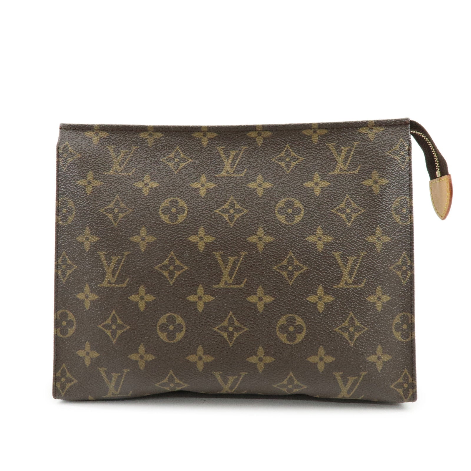 Louis Vuitton Monogram Poche Toilette 26 Clutch Bag Brown M47542