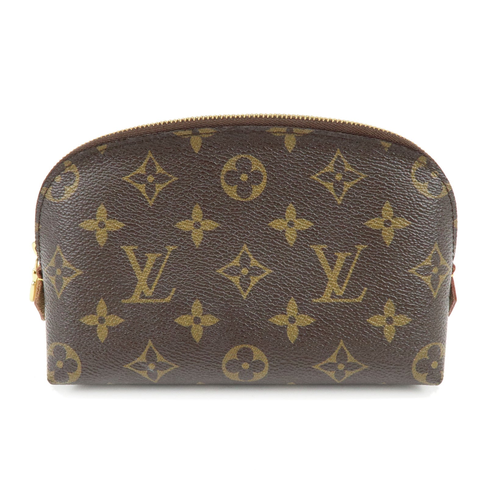 Louis Vuitton Monogram Pochette Cosmetic PM Pouch Brown M47515