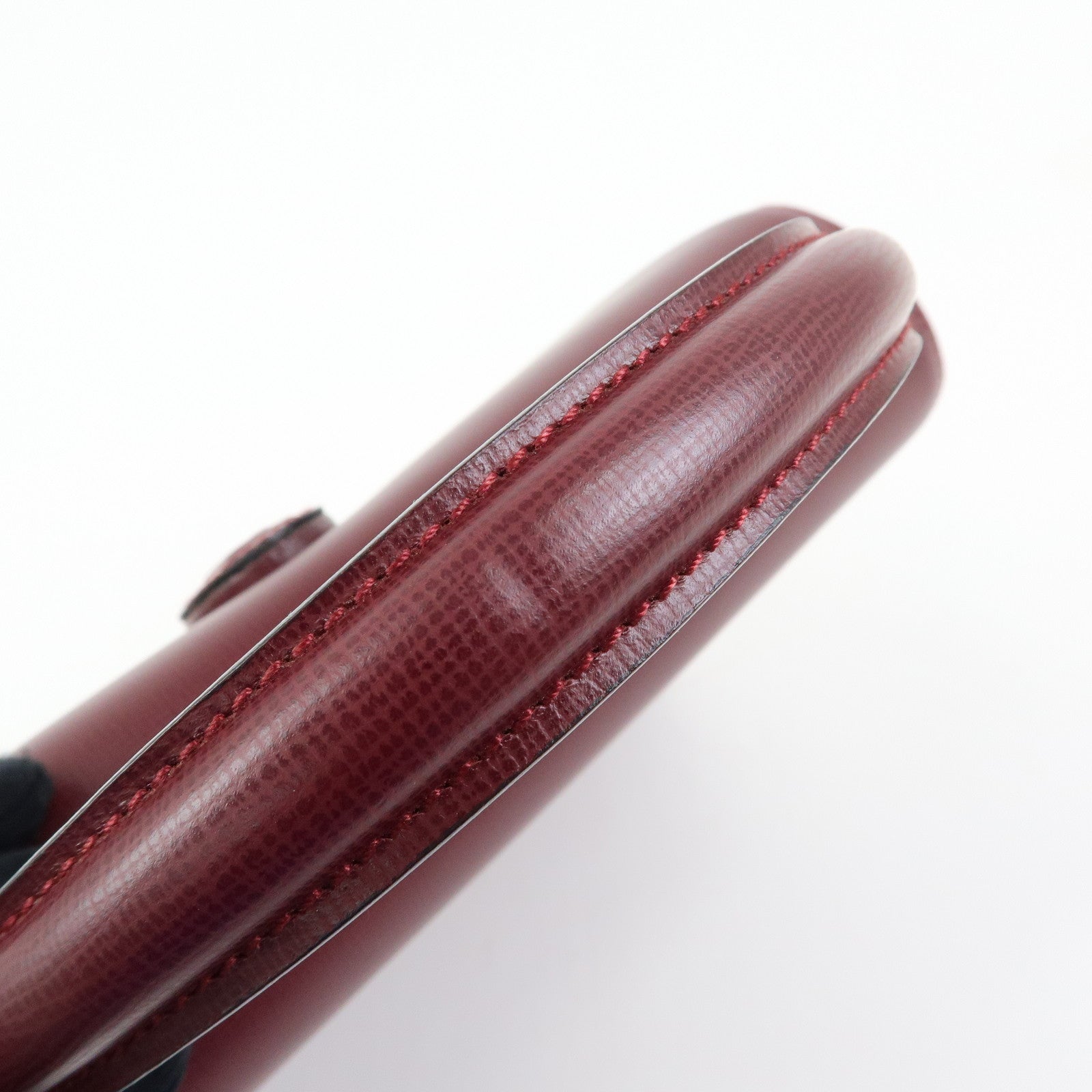 Cartier Must de Cartier Leather Top Handle Hand Bag Bordeaux