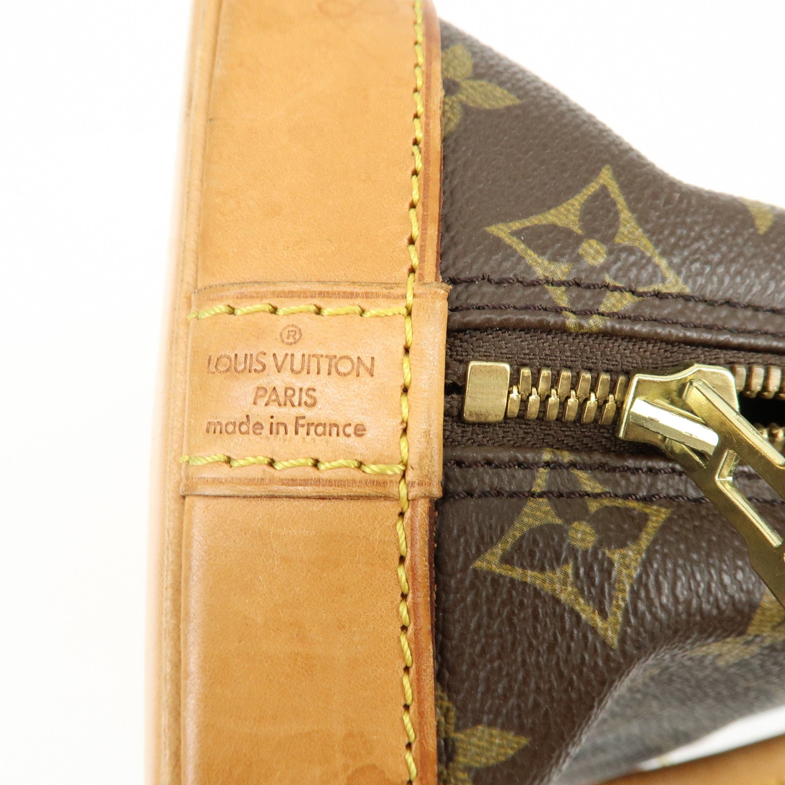 Louis Vuitton Monogram Canvas Alma Hand Bag Brown M51130