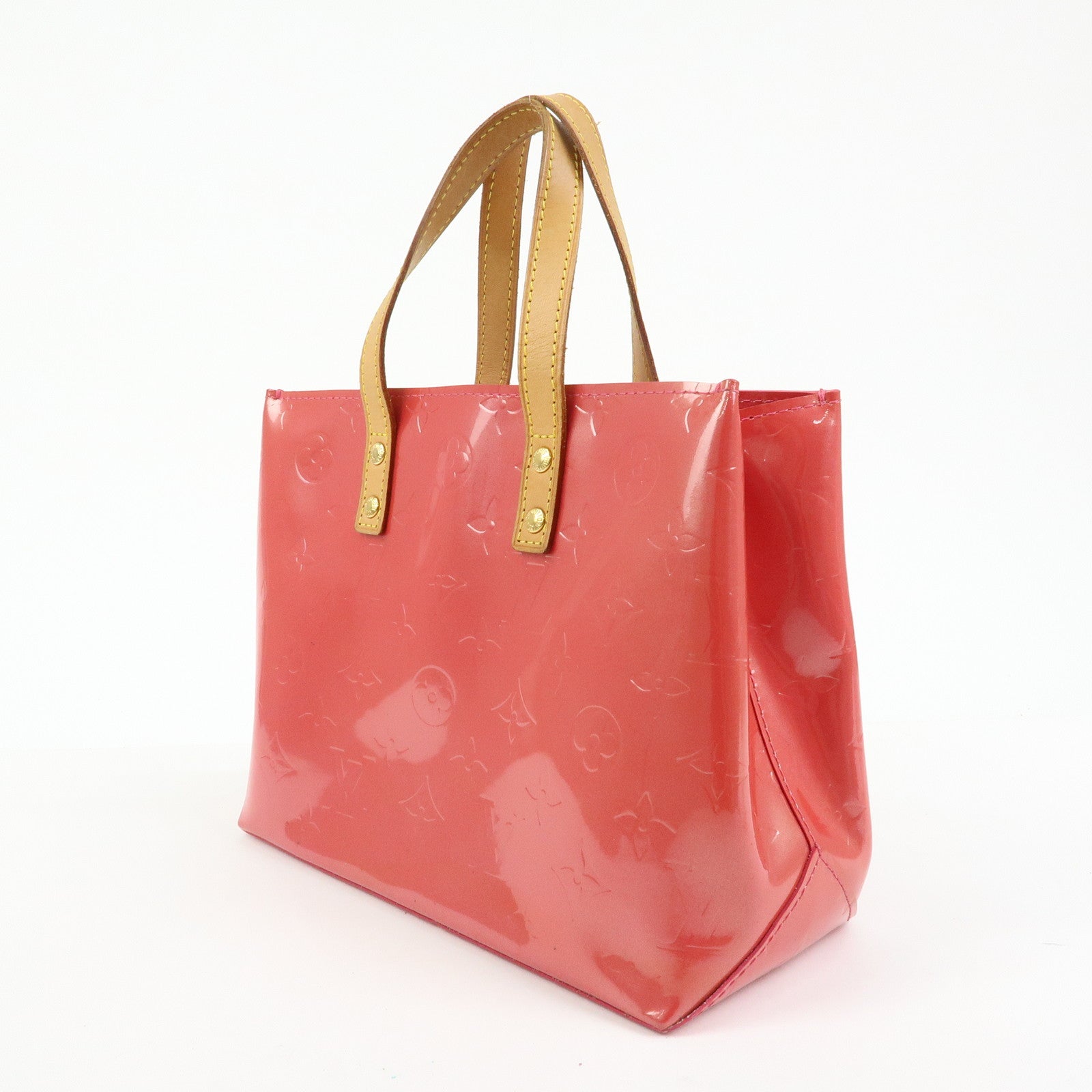 Louis Vuitton Monogram Vernis Reade PM Hand Bag Framboise M9132F