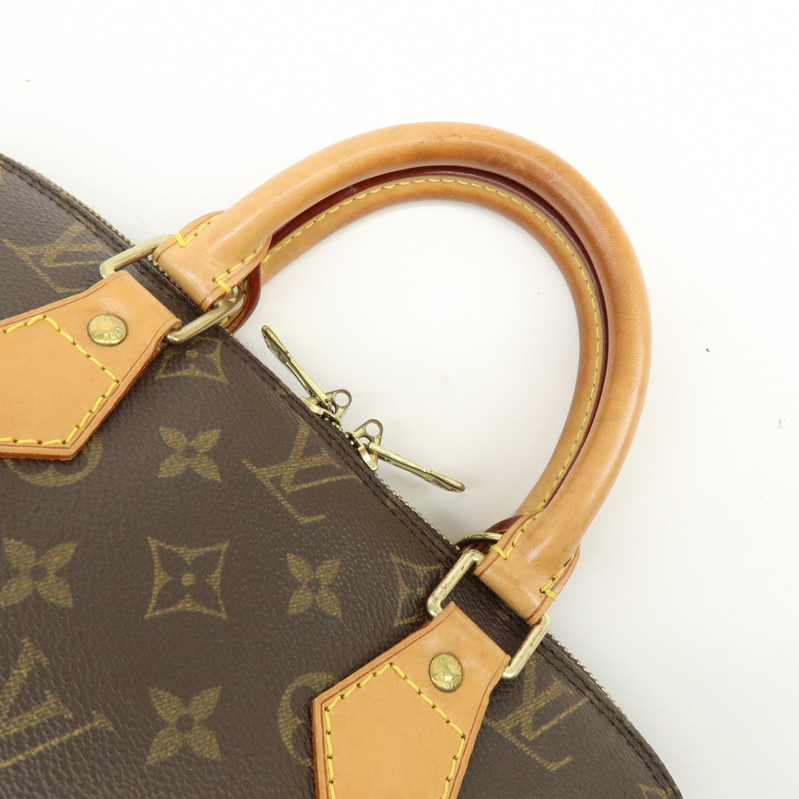Louis Vuitton Monogram Alma PM Canvas Leather Hand Bag Brown M51130