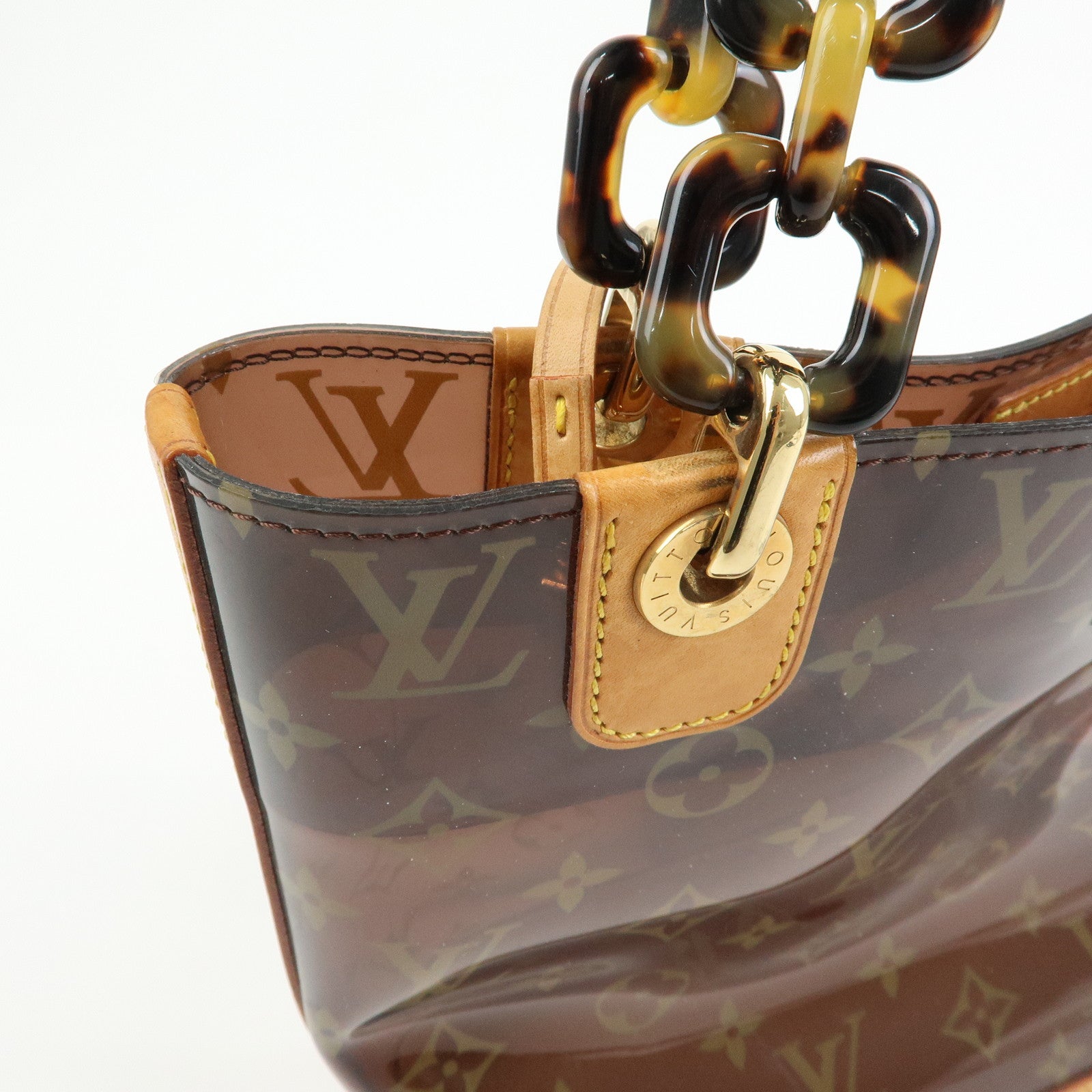 Louis Vuitton Monogram Cabas Ambre PM Tote Bag Clear Brown M92502