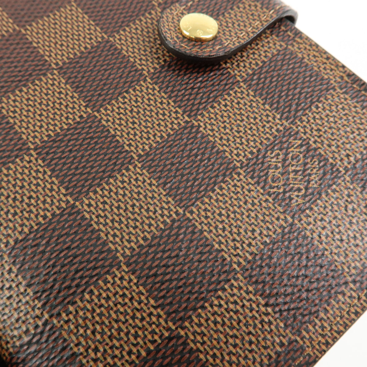 Louis Vuitton Damier Agenda PM Planner Cover Brown R20700