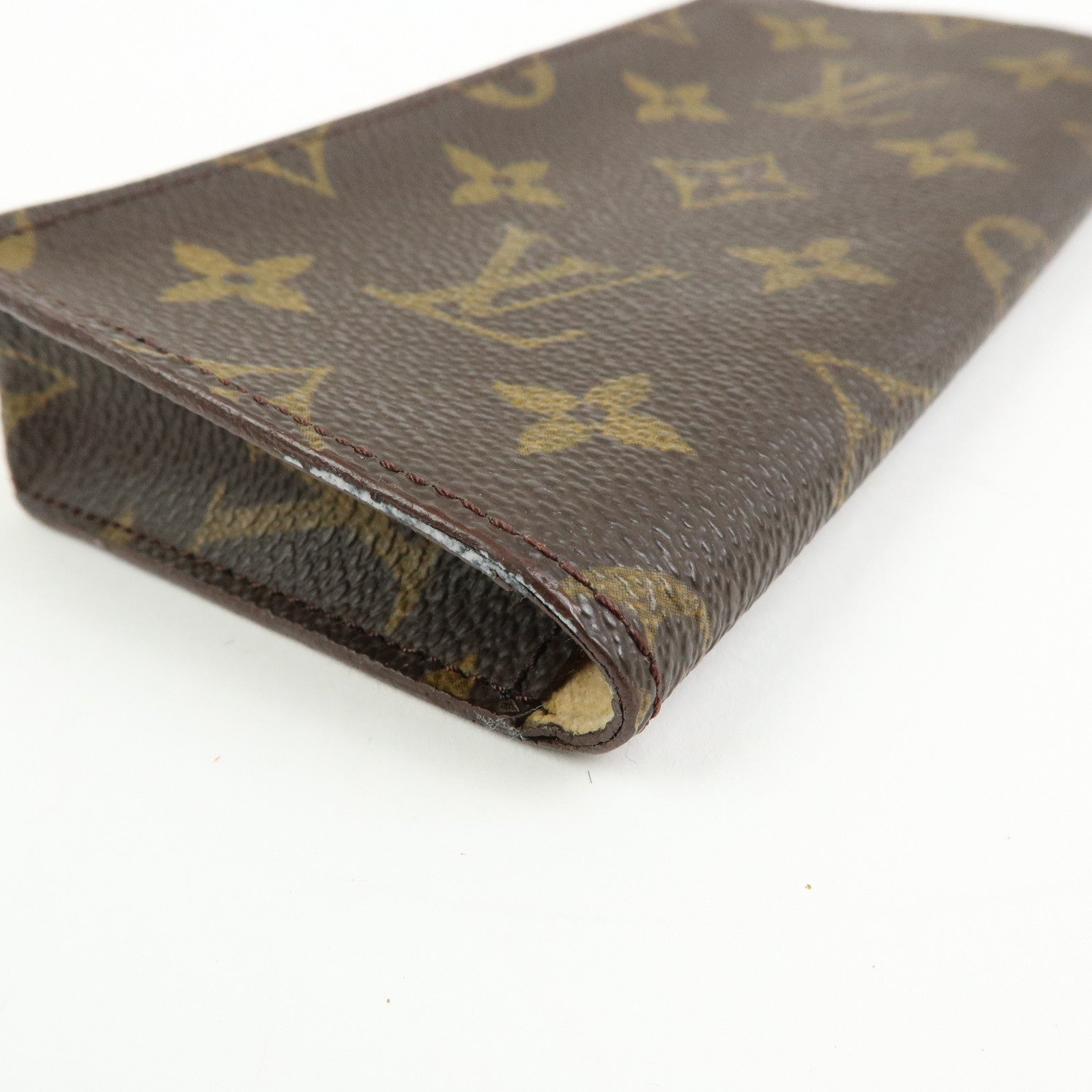 Louis Vuitton Monogram Set of 2 Glasses Case Brown M62962 M62970