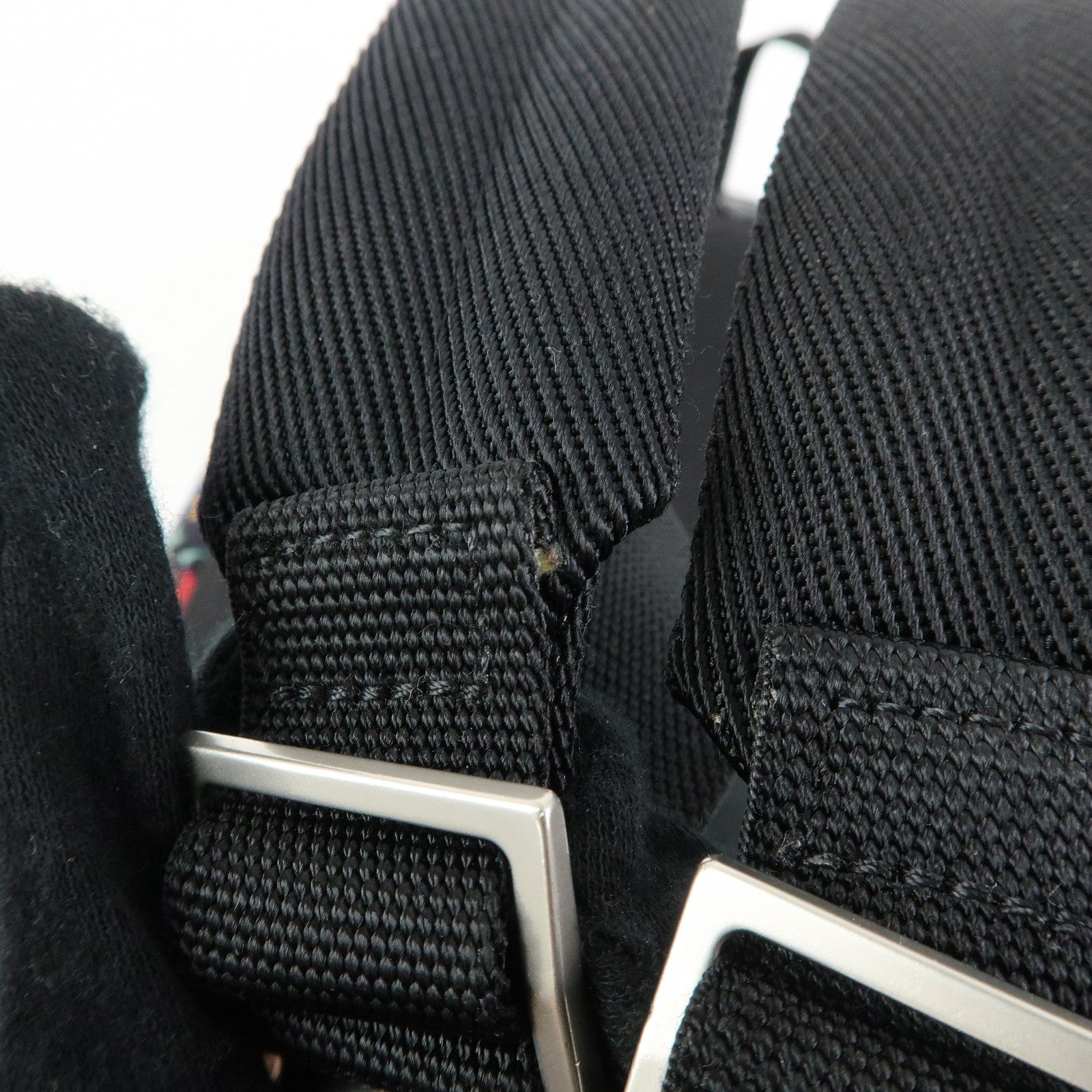SAINT LAURENT PARIS City Canvas Leather Backpack Star Pattern 508548