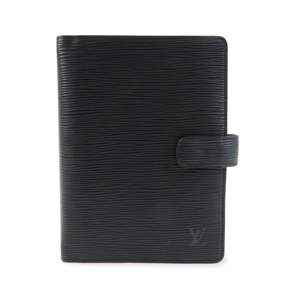 Louis Vuitton Epi Leather Agenda MM Planner Cover Noir R20042
