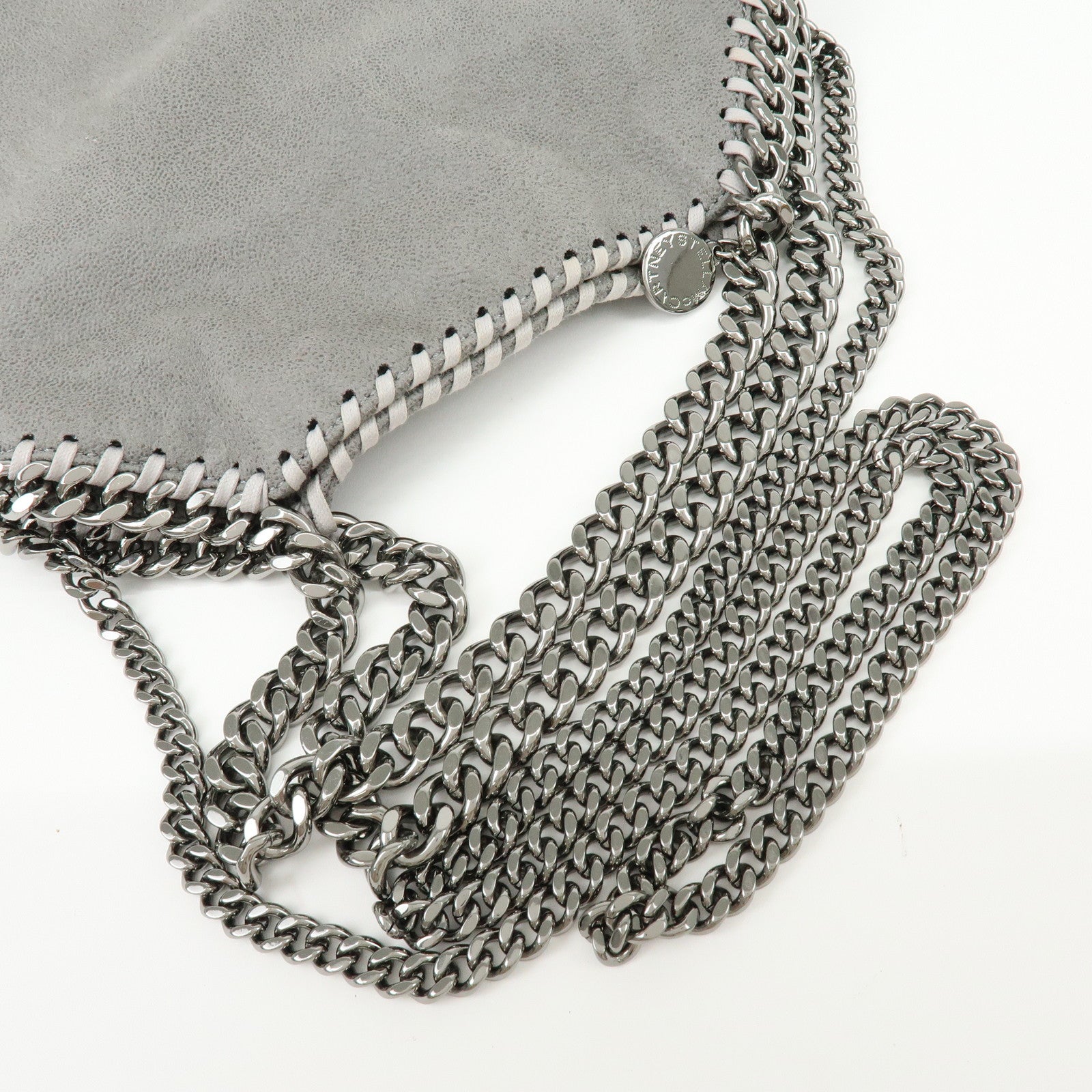 STELLA MCCARTNEY Falabella Faux Leather 2Way Bag Grey 371223