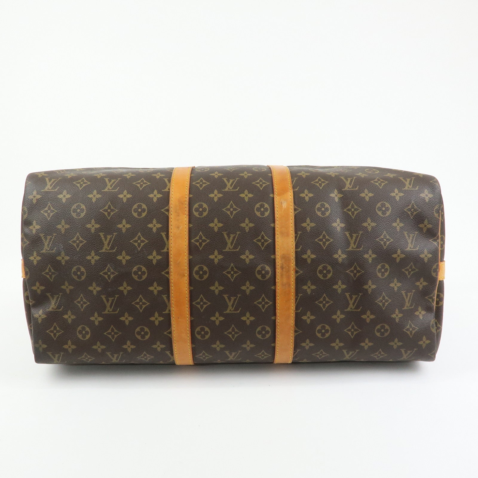 Louis Vuitton Keep All Bandouliere 55 Boston Bag Hand Bag Brown M41414
