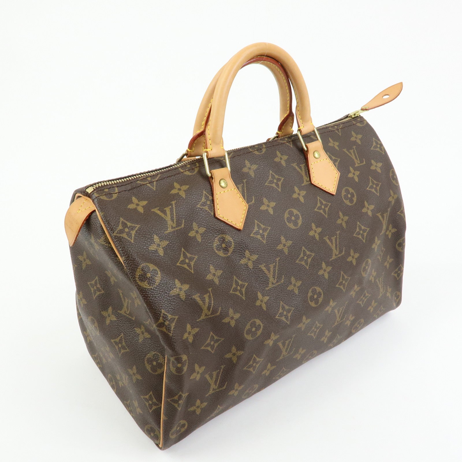 Louis Vuitton Monogram Speedy 35 Boston Bag Hand Bag Brown M41524