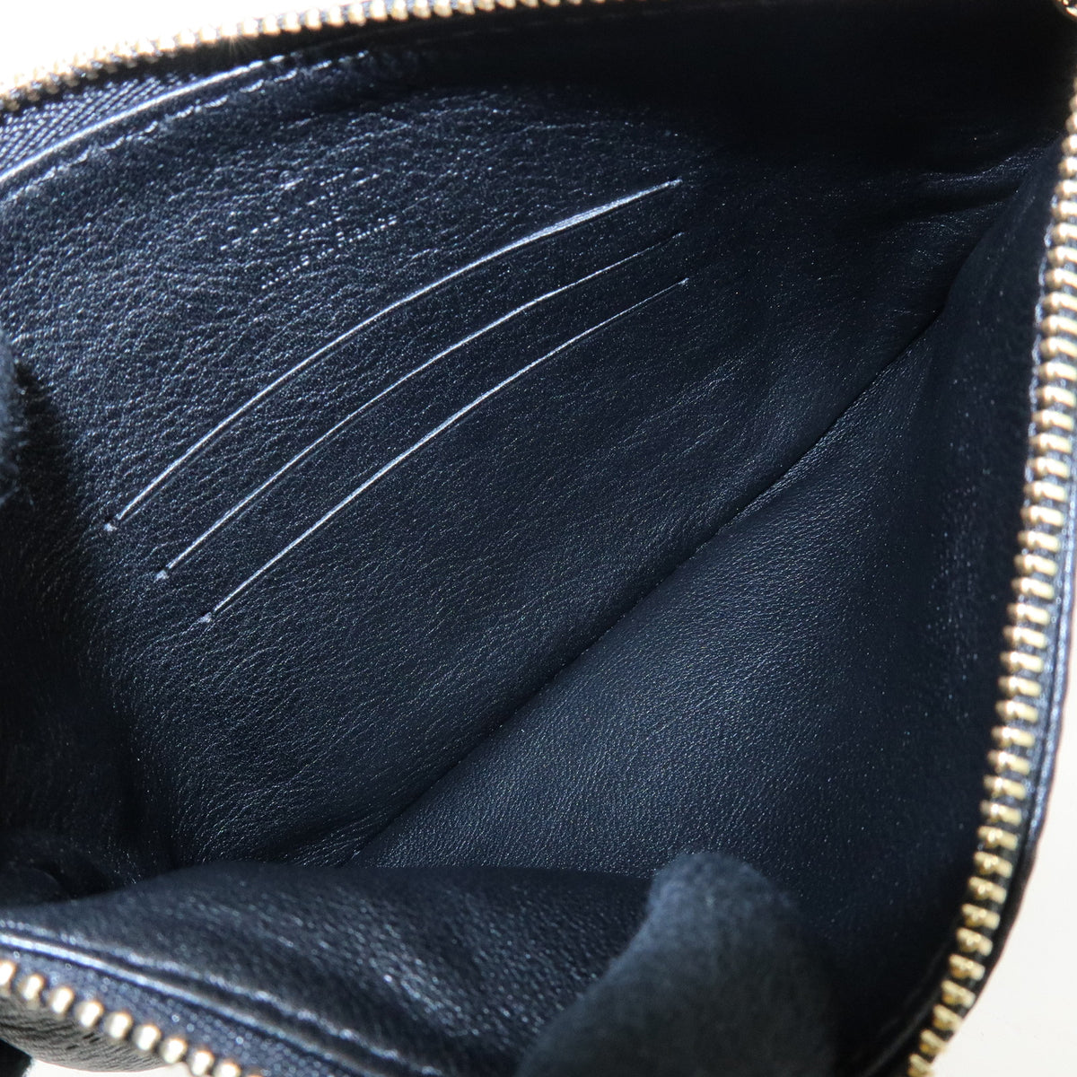 Louis Vuitton Monogram Mahina Selene PM Shoulder Bag Noir M94314