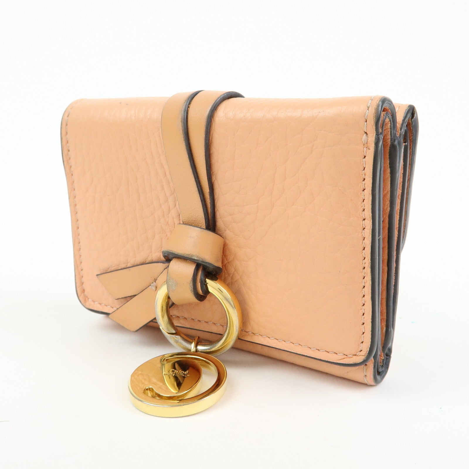 Chloe Set of 2 Alphabet Paddington Leather Long Compact Wallet