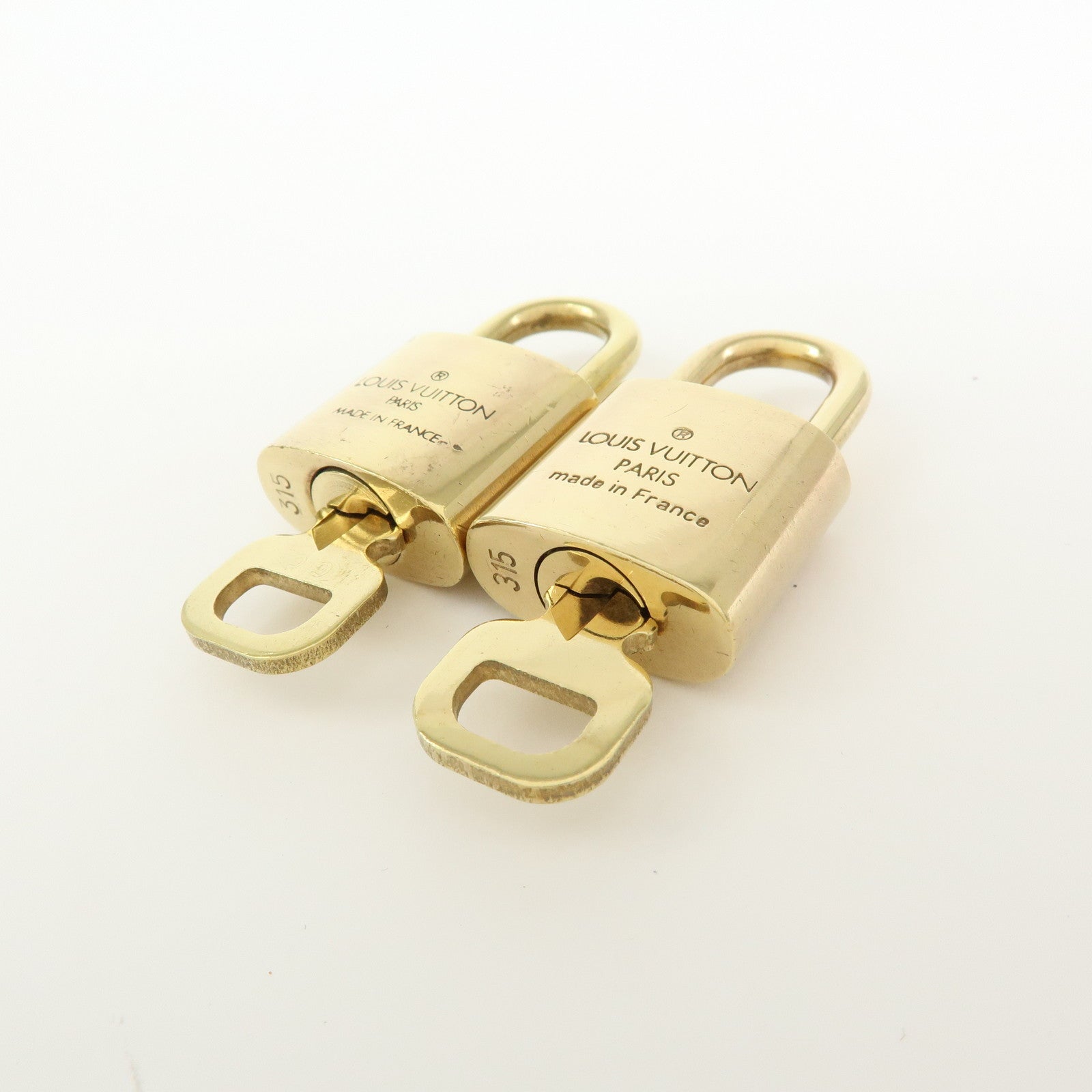 Louis Vuitton Set of 10 Lock & Key Cadena Key Lock Gold