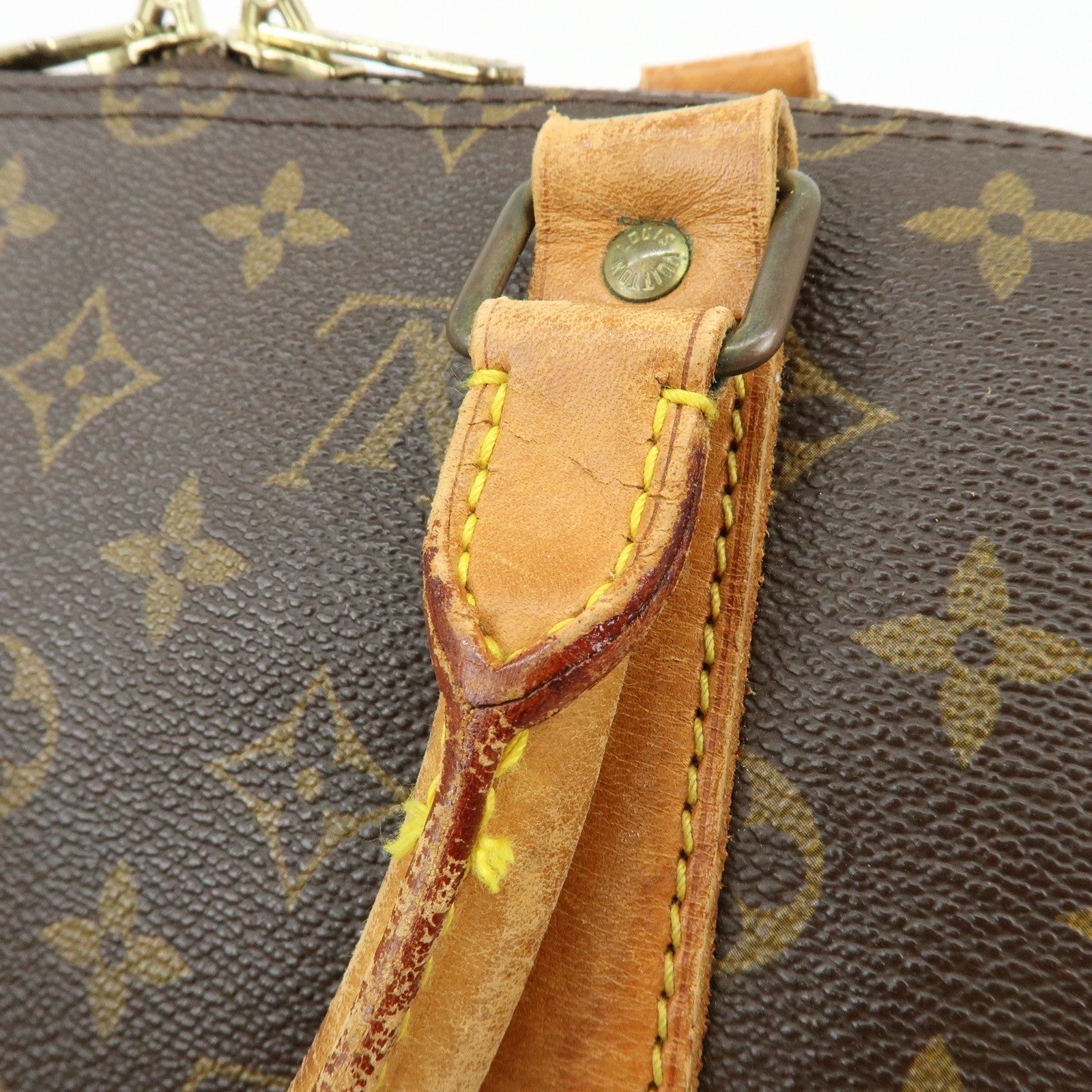 Louis Vuitton Monogram Keep All Bandouliere 50 Boston Bag Brown M41416