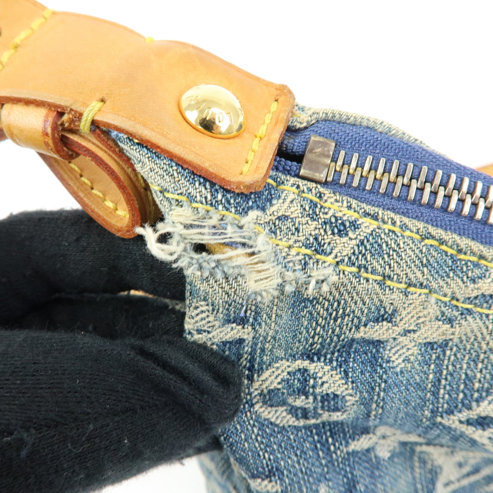 Louis Vuitton Monogram Denim Baggy PM 2Way Bag Shoulder Bag M95049 Lot