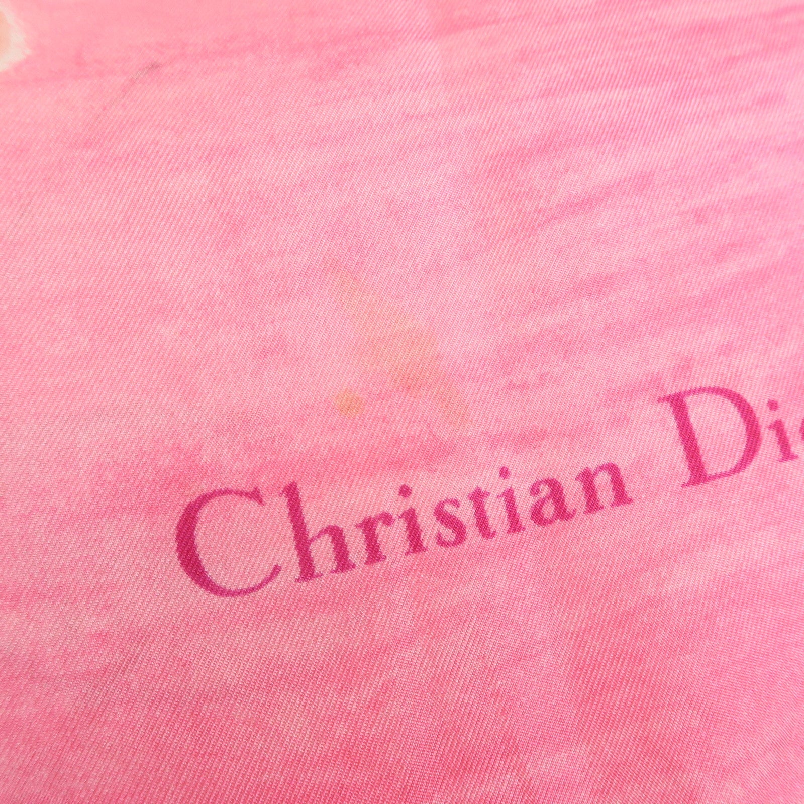 Christian Dior CELINE Cartier Lot of 3 Silk 100% Scarf Pink Gold Beige