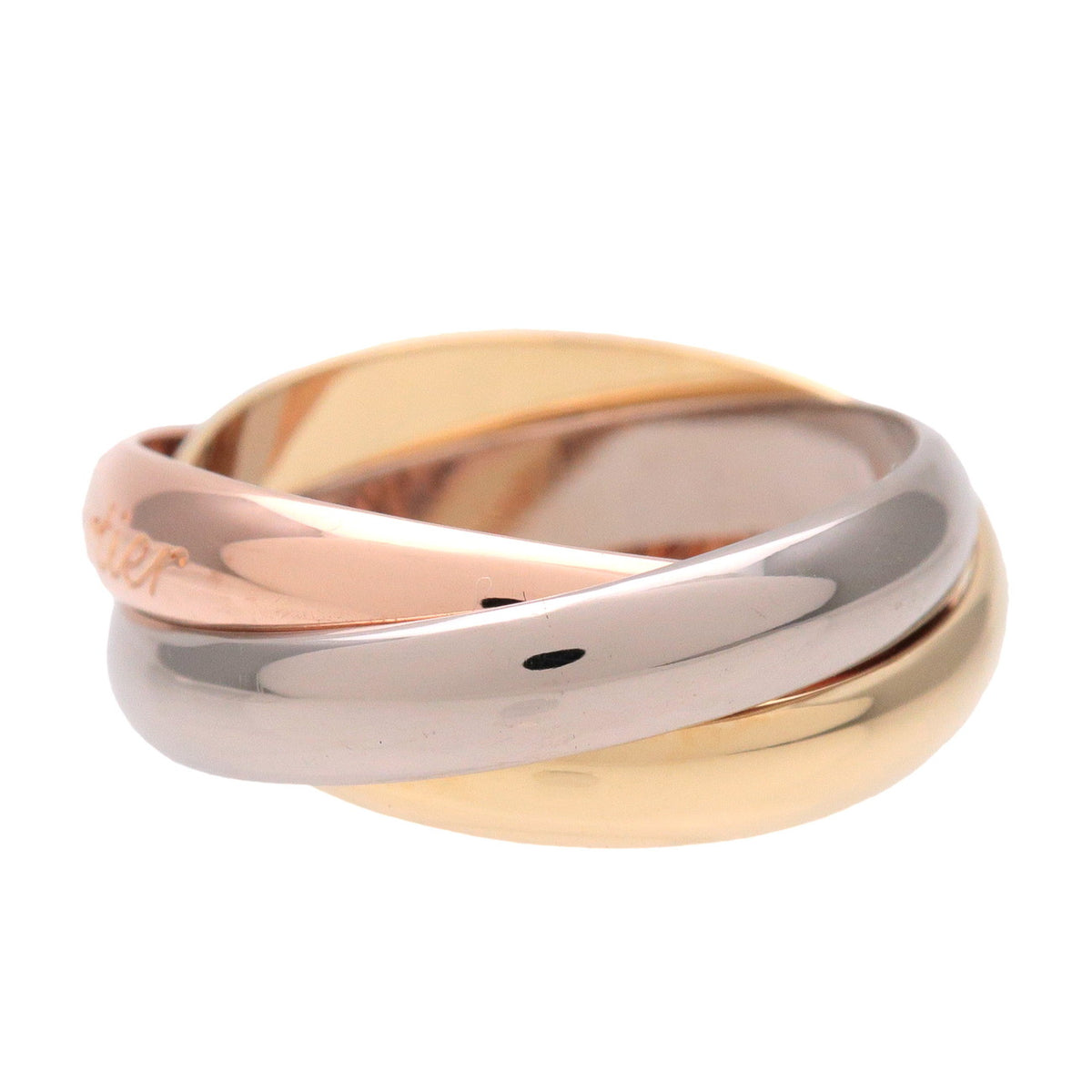 Cartier Trinity Ring MM K18 750YG 750WG 750PG Gold #51US5.5 EU51 HK12