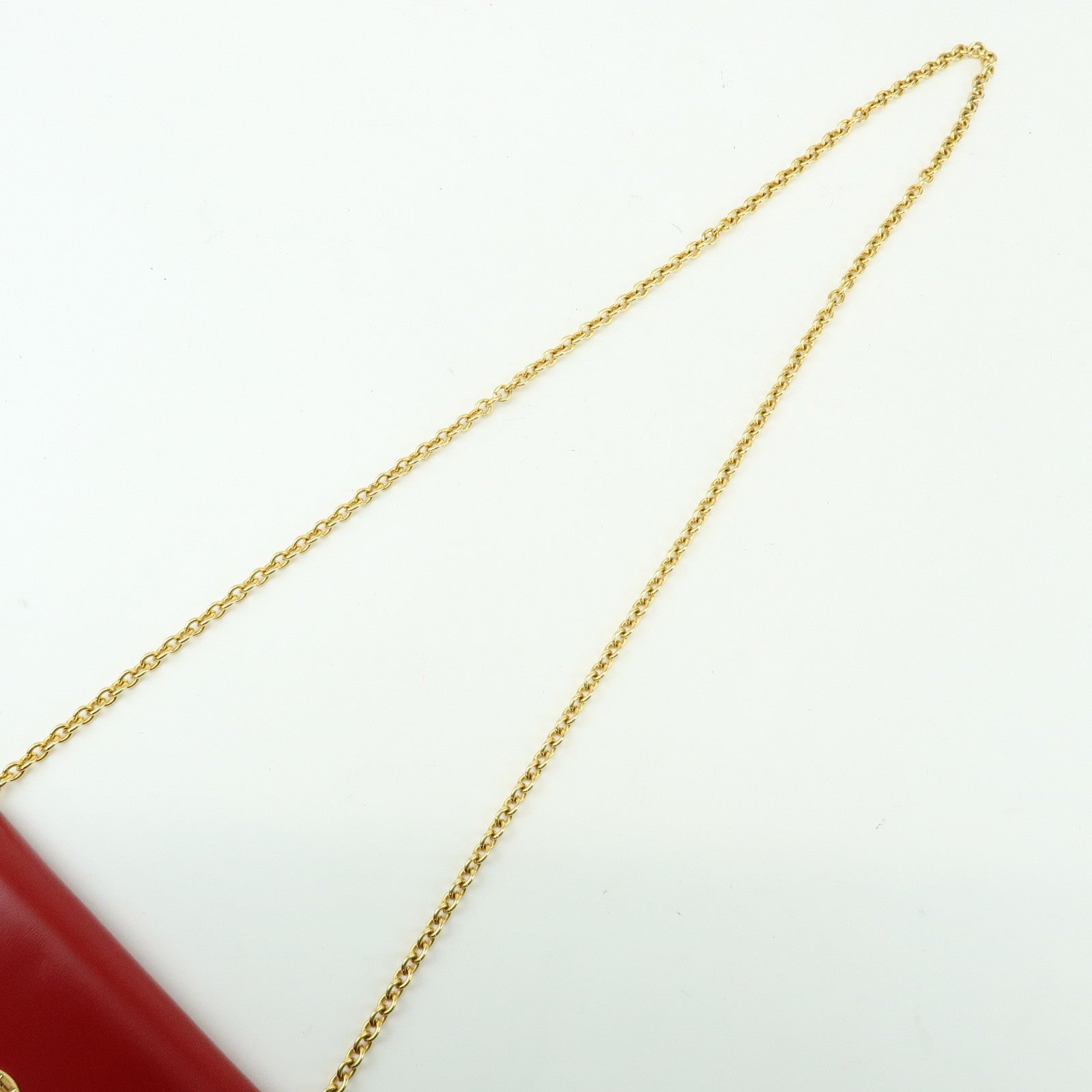 CELINE Starball Leather Chain Shoulder Bag Crossbody Bag Red