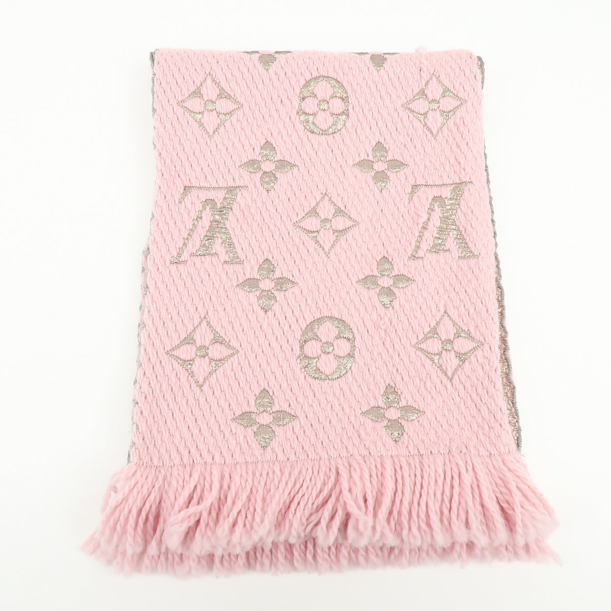 Louis Vuitton Echarpe Logomania Shine Wool Silk polyester Scarf M60466