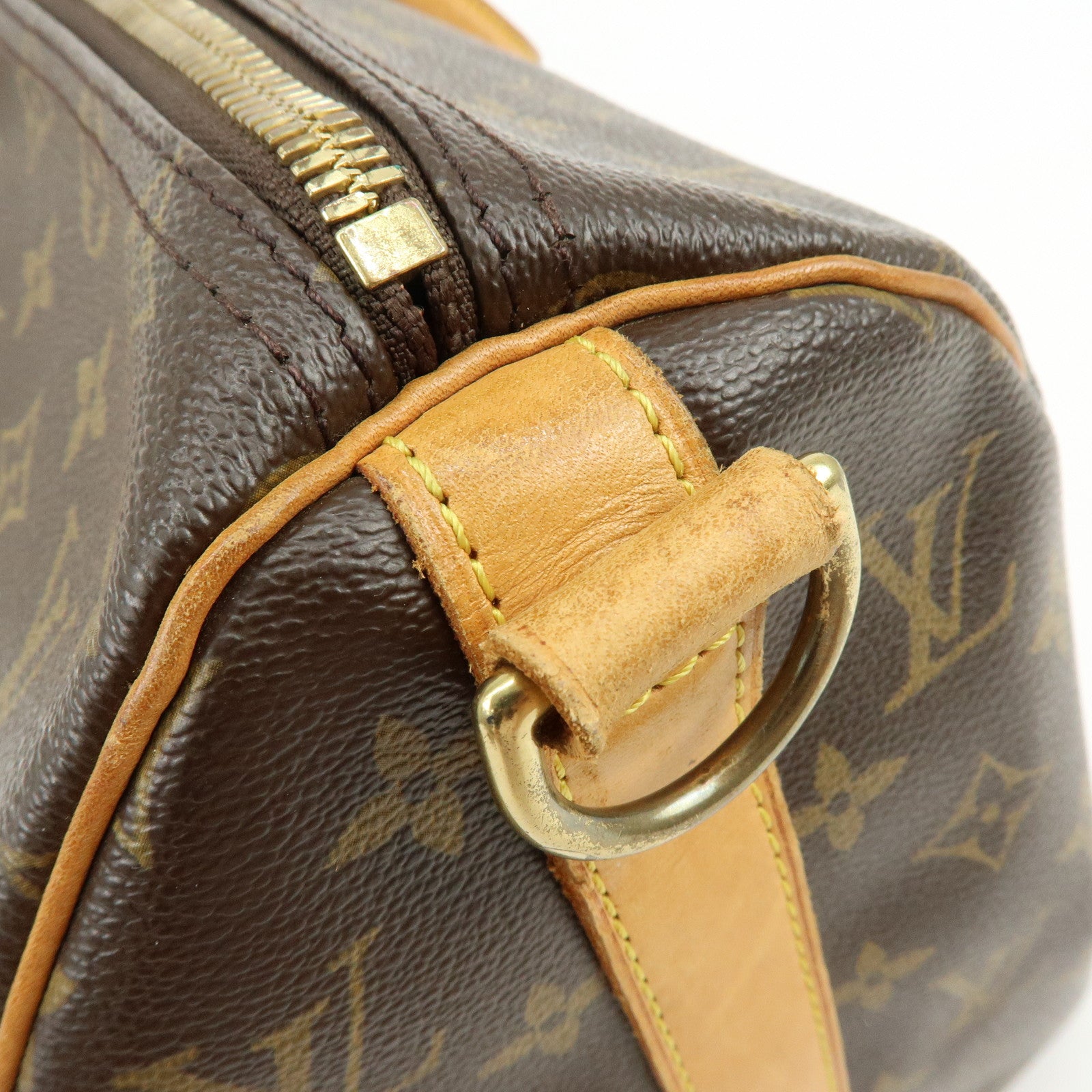 Louis Vuitton Monogram Keep All Bandouliere 45 Boston Bag Brown M41418