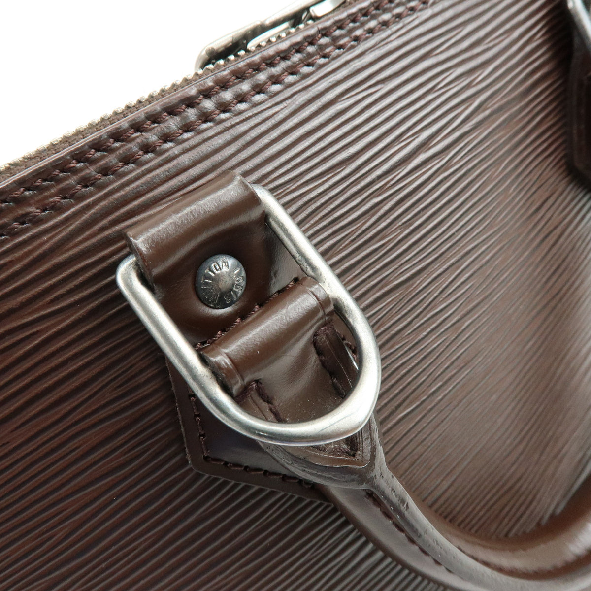 Louis Vuitton Epi Alma Leather Hand Bag Moca M5280D