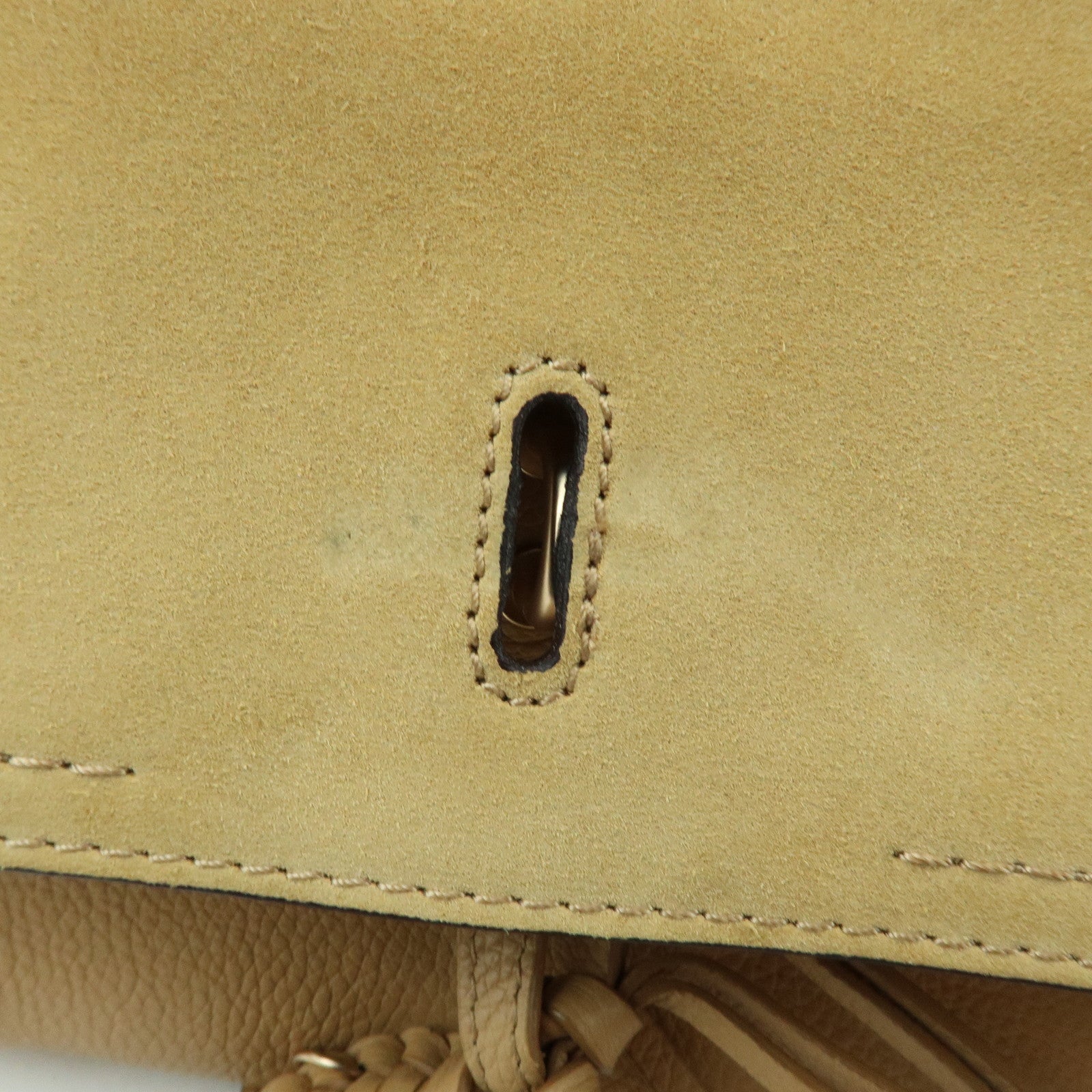 Chloe See by Chloe Joan Leather Suede 2Way Bag Hand Bag Beige