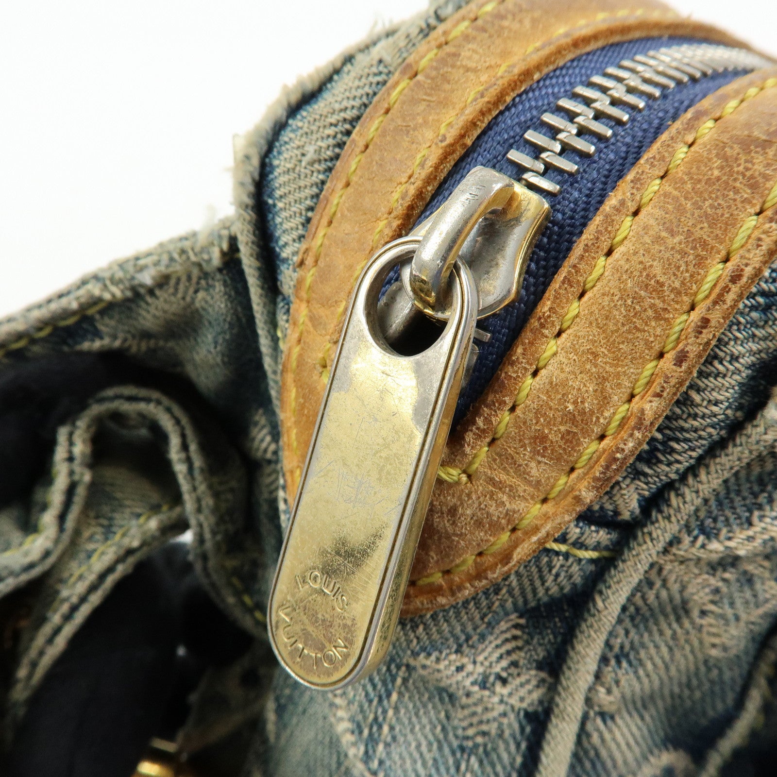 Louis Vuitton Monogram Denim Bum Bag Waist Bag Blue M95347