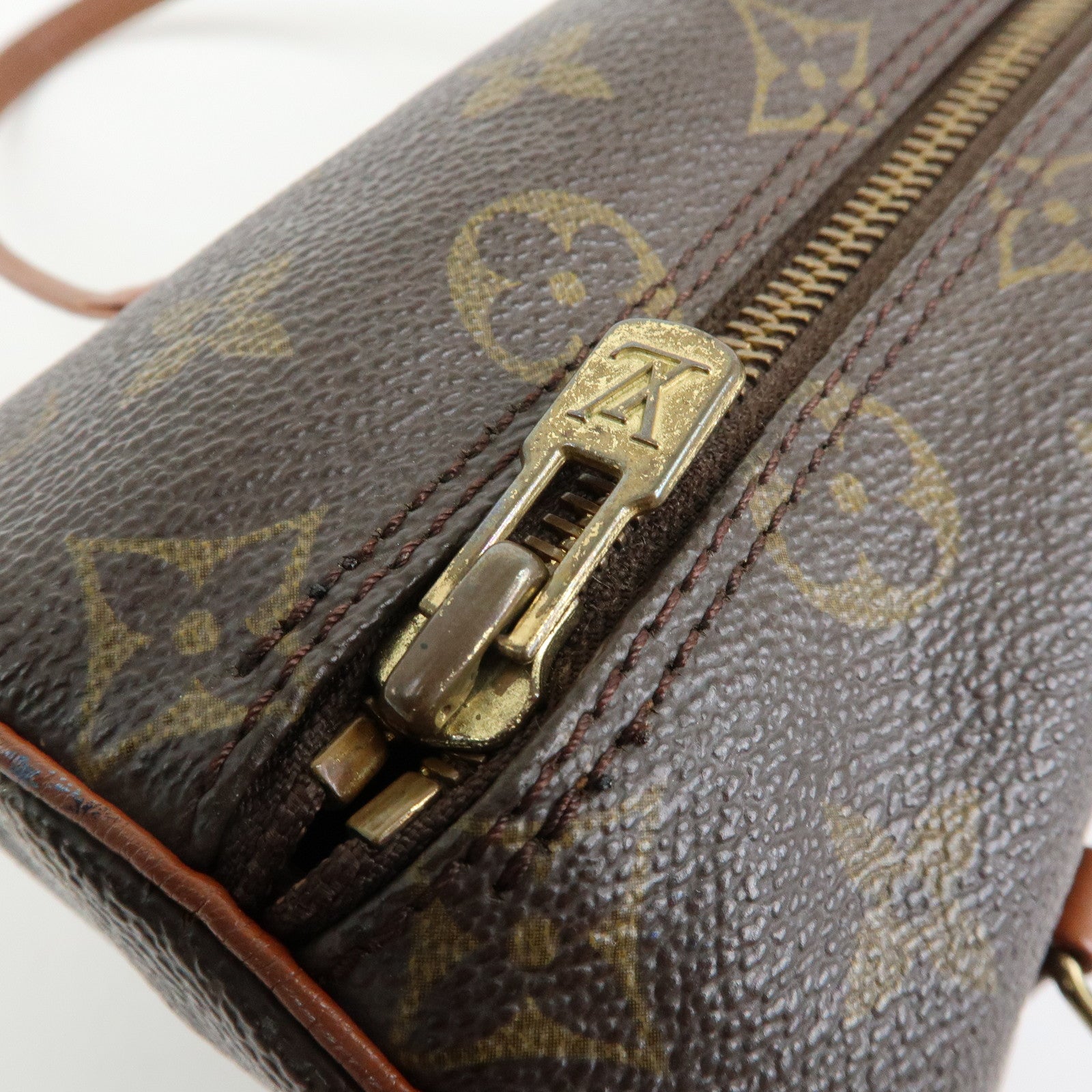 Louis Vuitton Monogram Papillon 26 Hand Bag Brown M51366