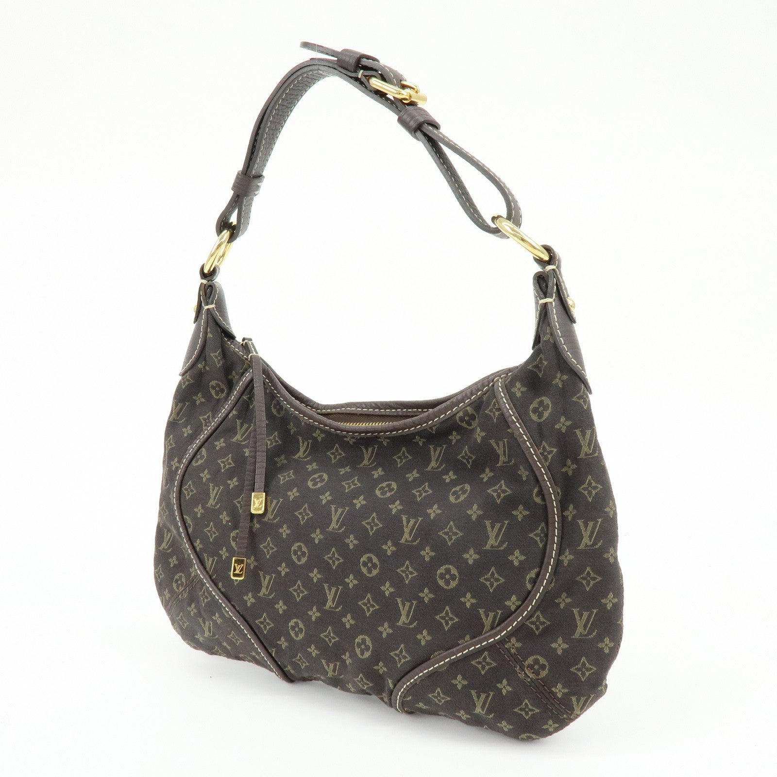 Louis Vuitton Monogram Mini Lin Manon PM Shoulder Bag Ebene M95621