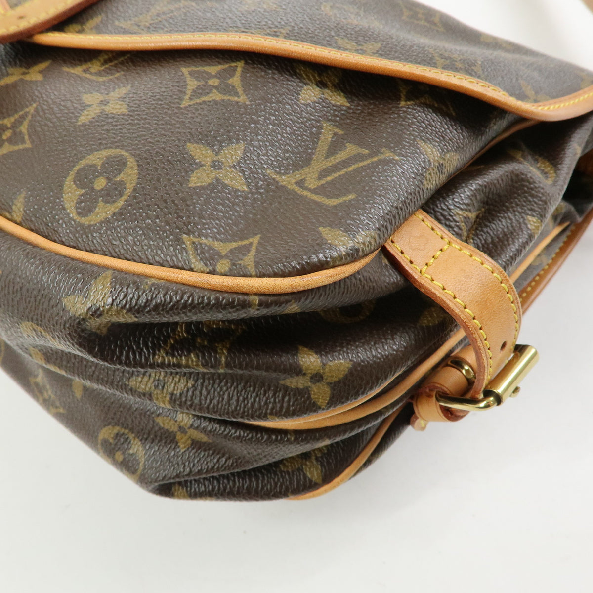 Louis Vuitton Monogram Saumur 30 Canvas Shoulder Bag Brown M42256