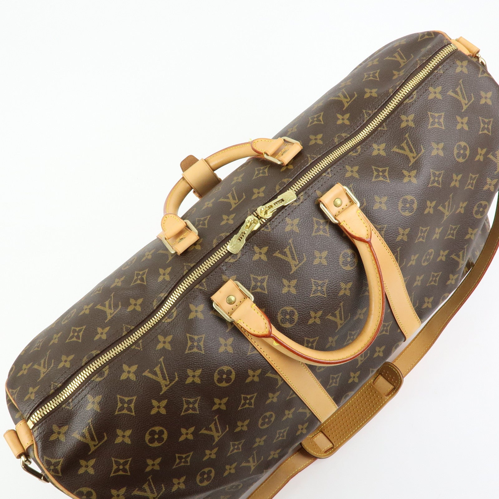 Louis Vuitton Monogram Keep All Bandouliere 55 Boston Bag M41414