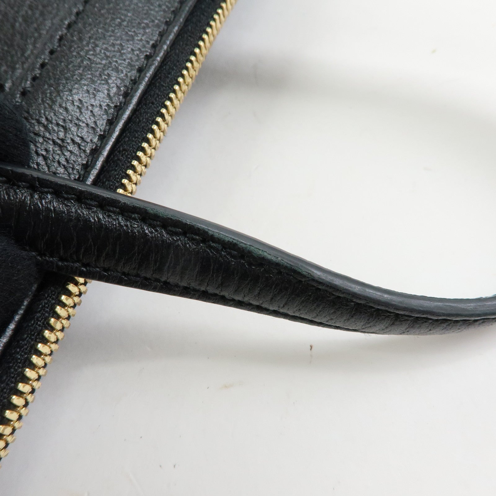 GUCCI Ophidia Sherry Leather 2Way Bag Shoulder Bag Hand Bag Black