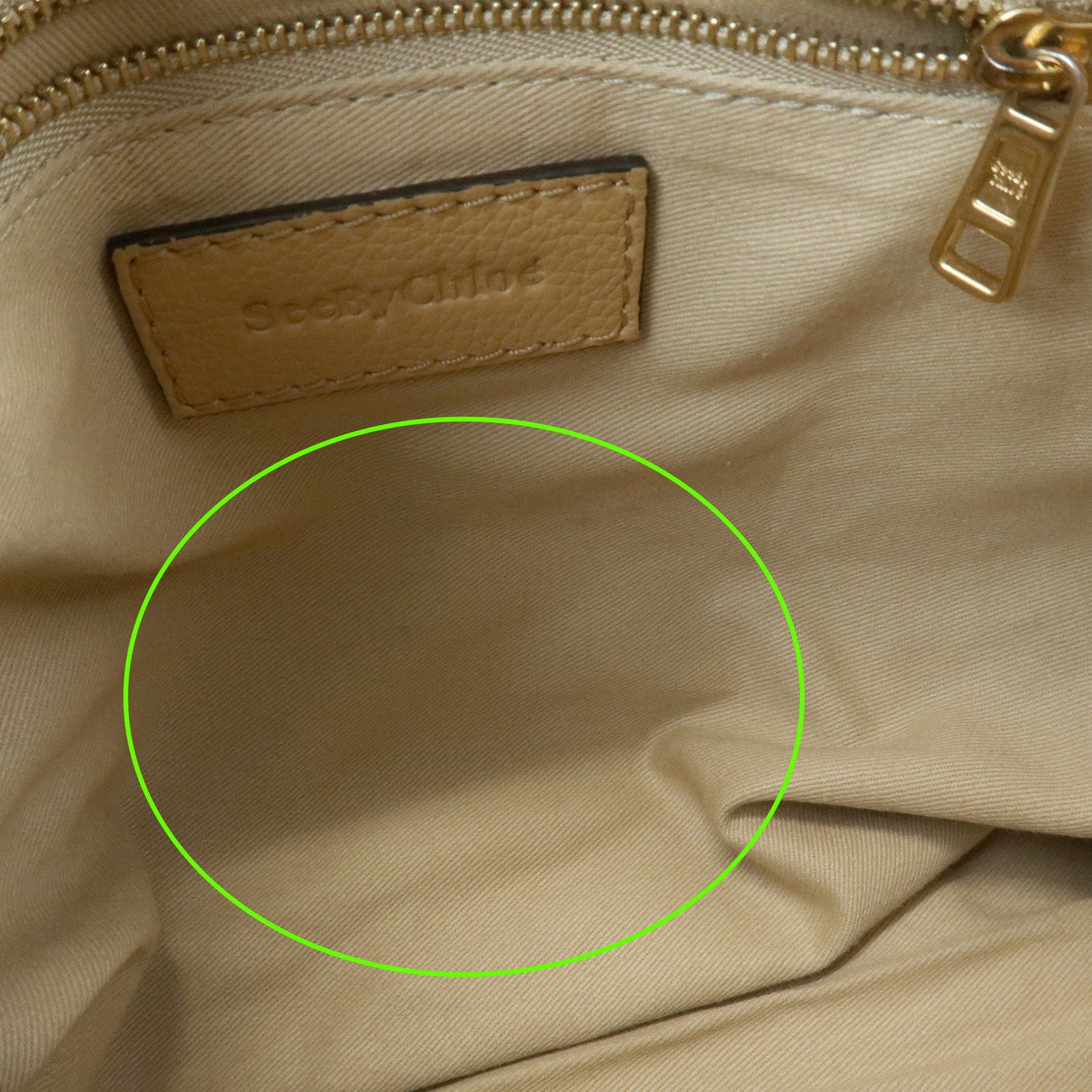 Chloe See by Chloe Joan Leather Suede 2Way Bag Hand Bag Beige