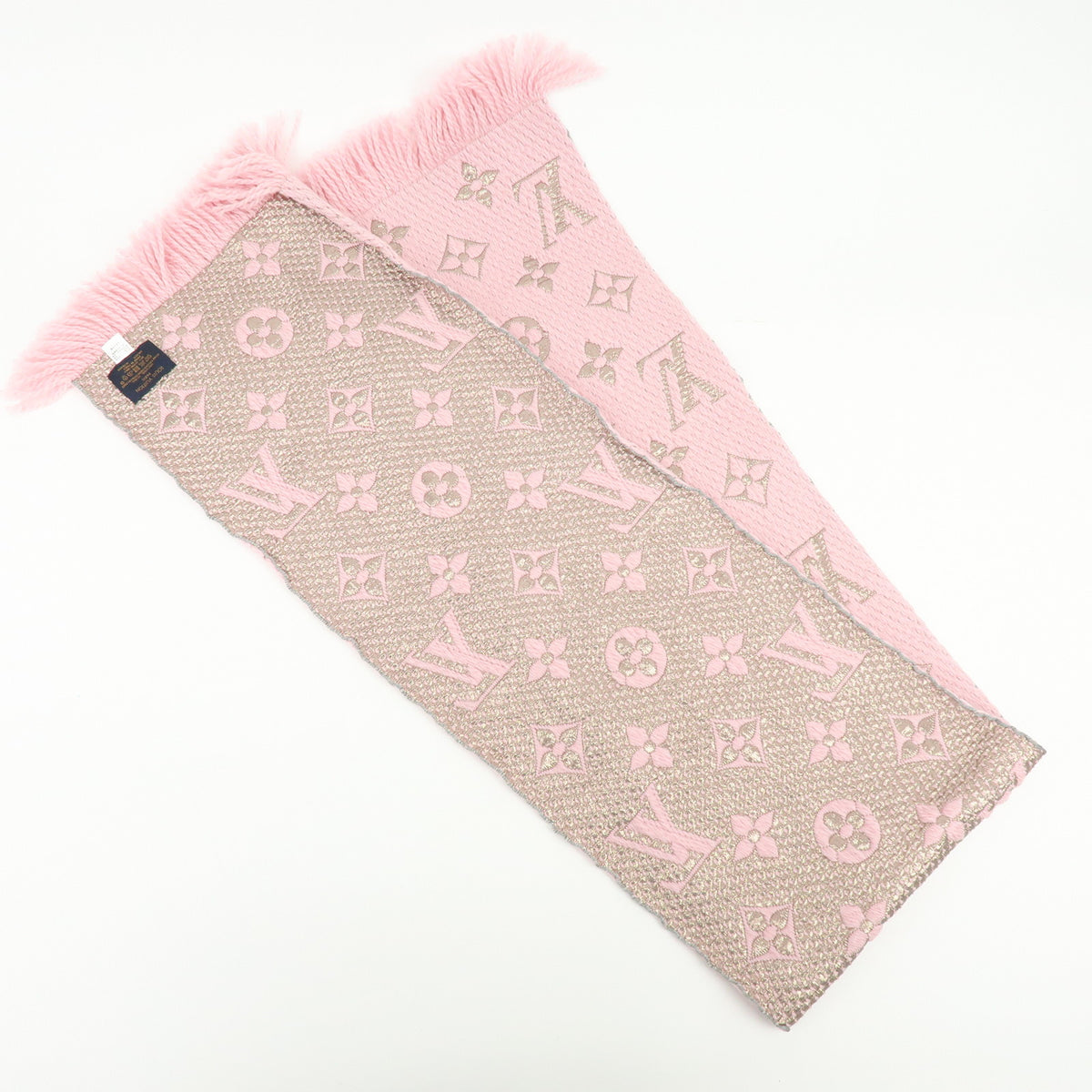 Louis Vuitton Echarpe Logomania Shine Wool Silk polyester Scarf M60466