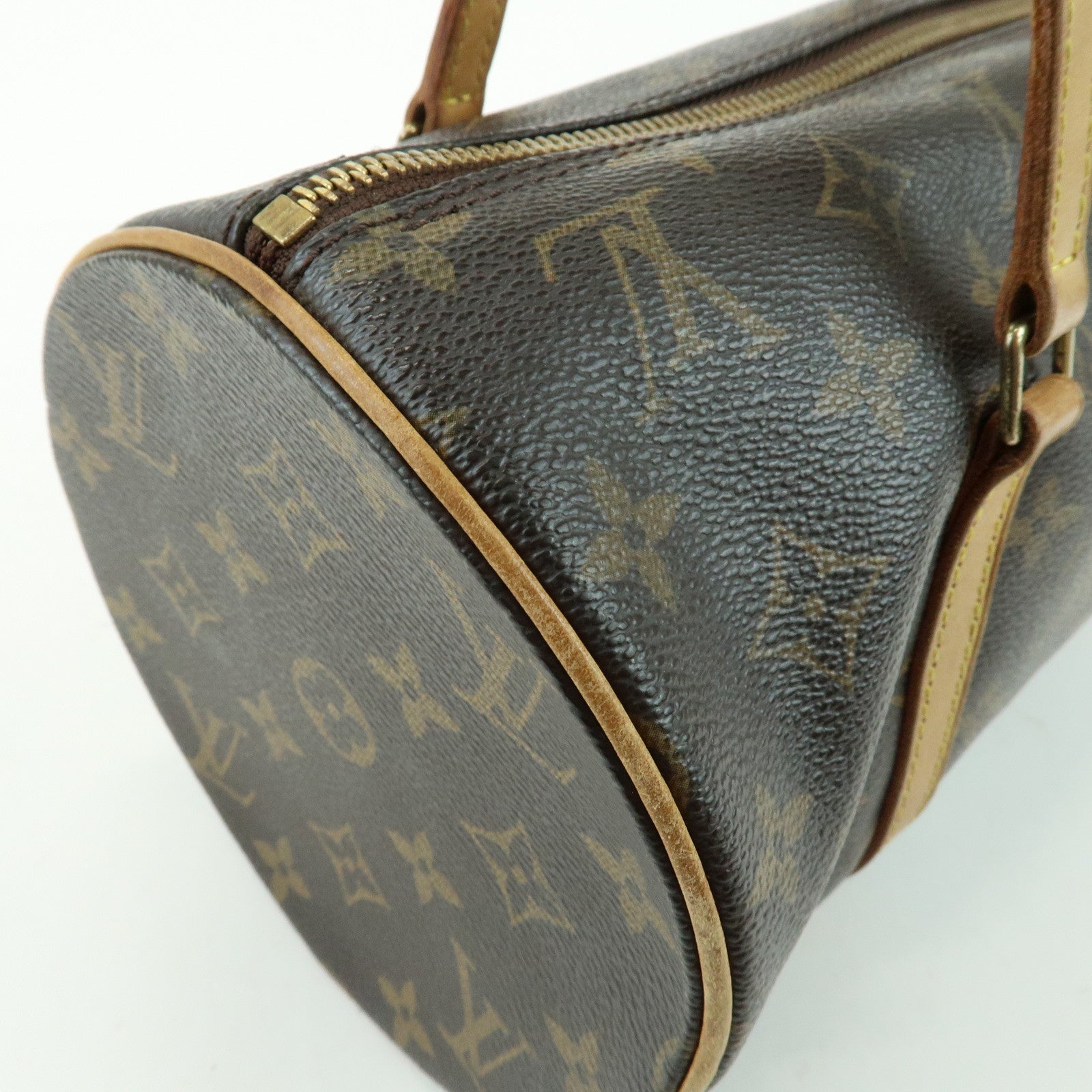 Louis Vuitton Monogram Papillon 30 Canvas Hand Bag Brown M51385