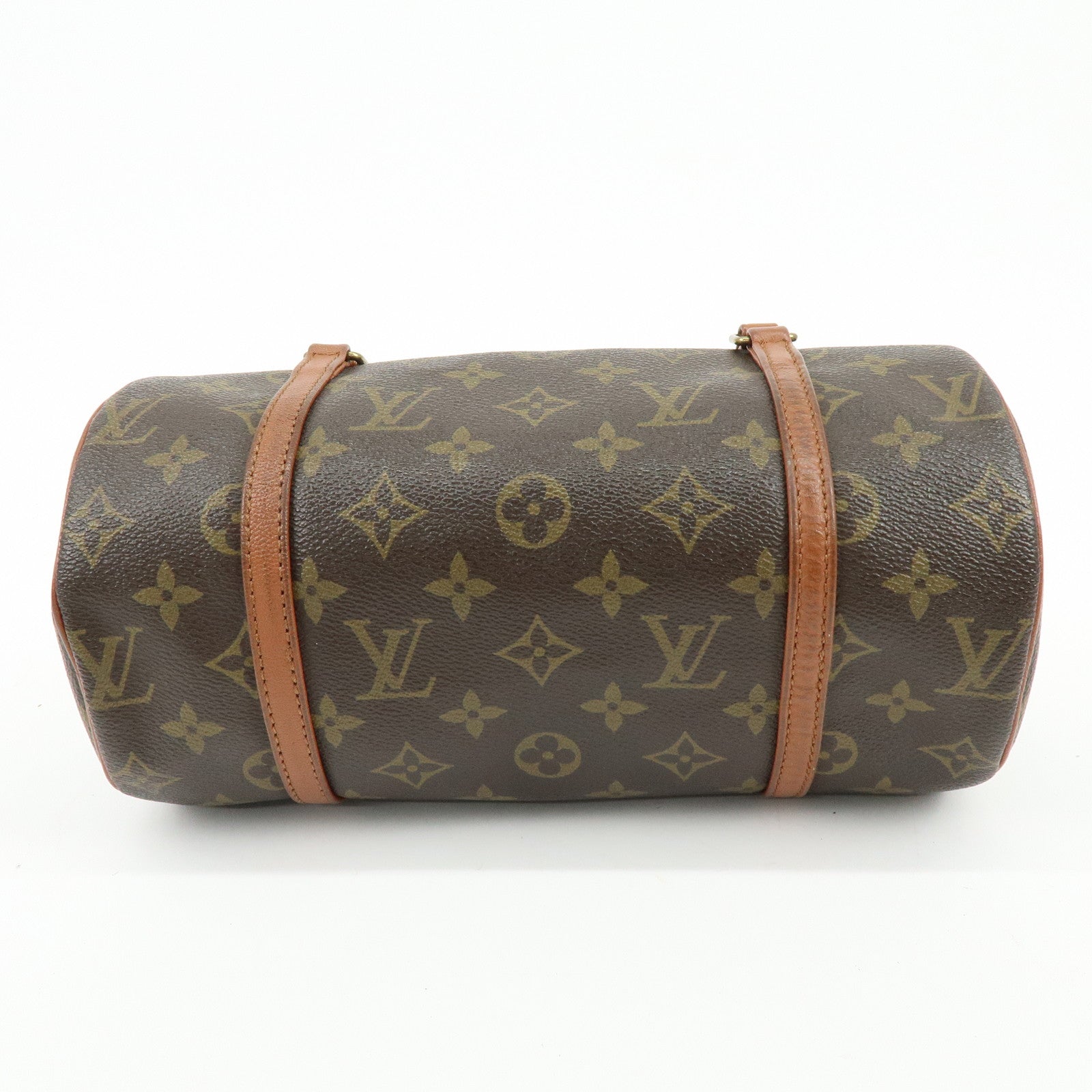 Louis Vuitton Monogram Papillon 26 Hand Bag Old Style Brown M51366