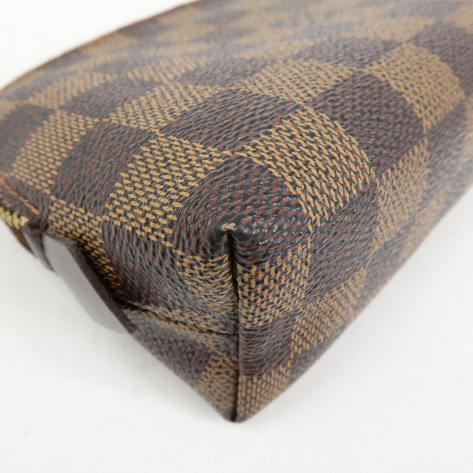 Louis Vuitton Damier Pochette Cosmetic PM Pouch Brown N47516