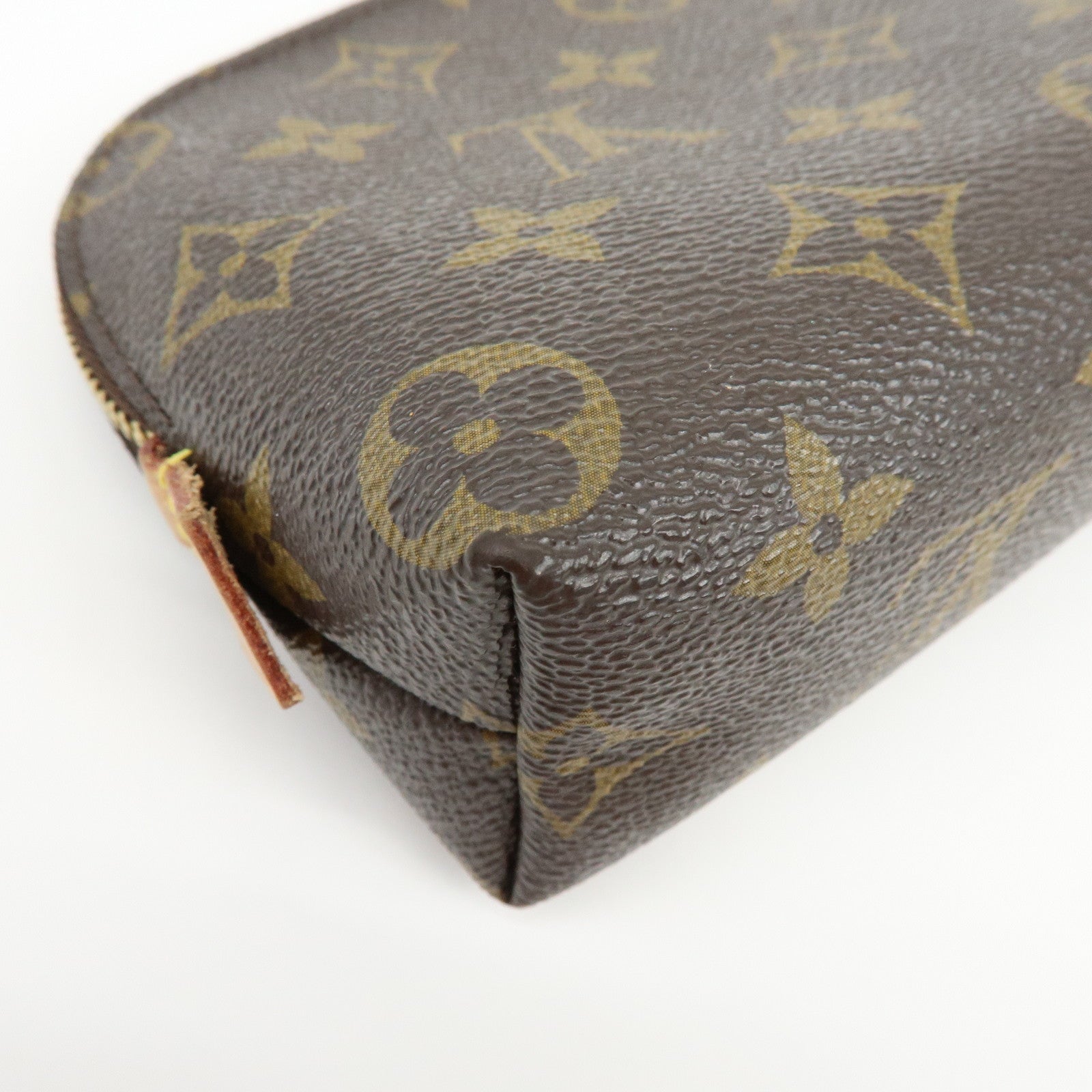 Louis Vuitton Monogram Pochette Cosmetic PM Pouch Brown M47515