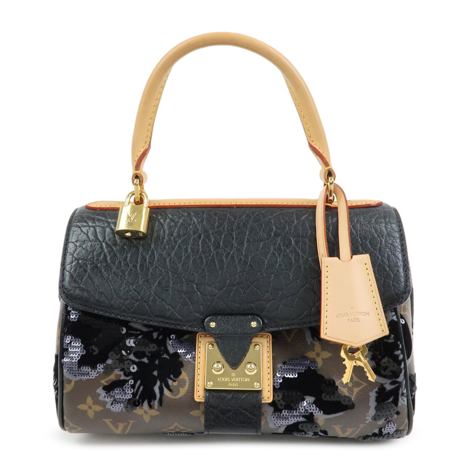 Louis Vuitton Monogram Fleur de Jais Carrousel Top Handle Bag M40434