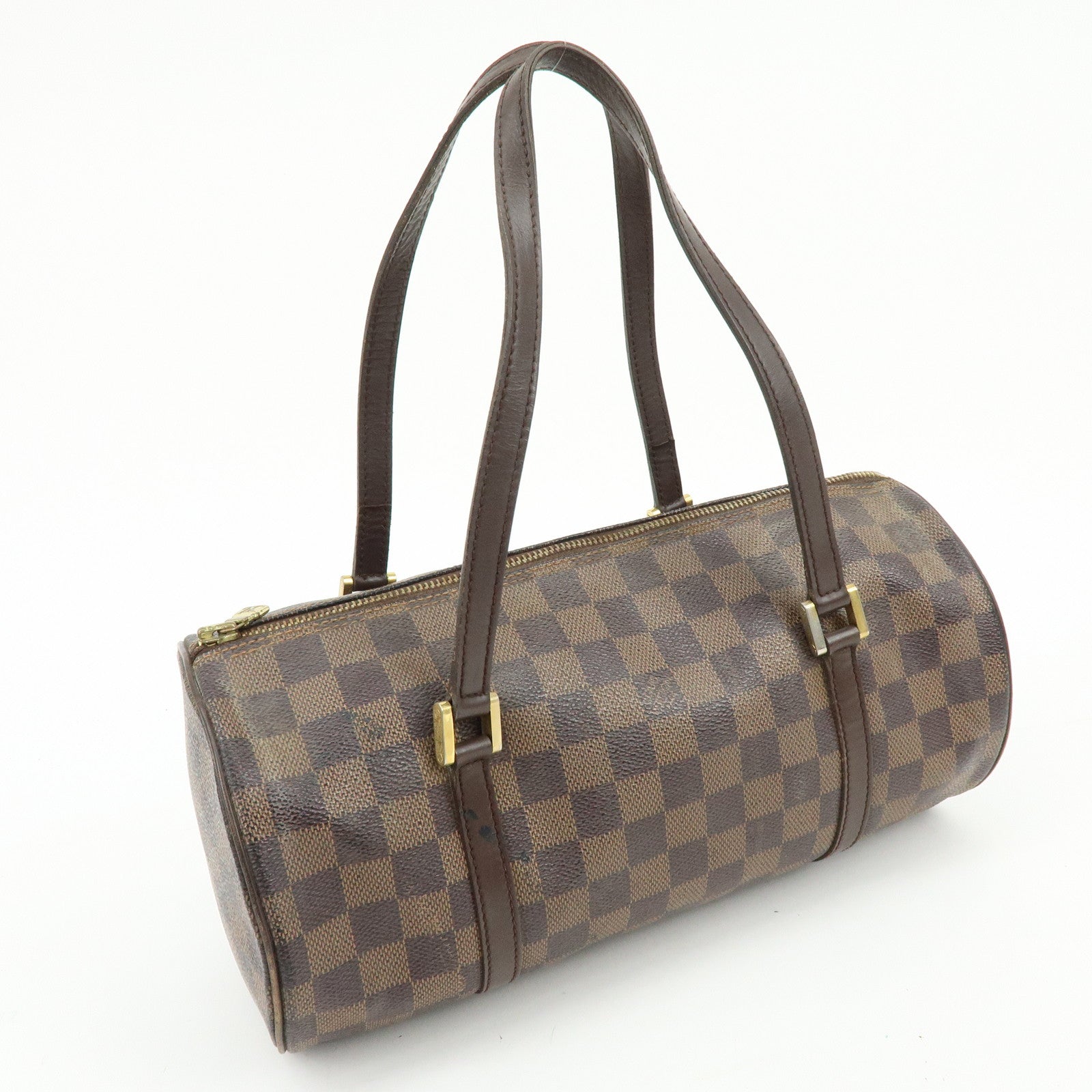 Louis Vuitton Damier Ebene Papillon 30 Hand Bag Brown N51303