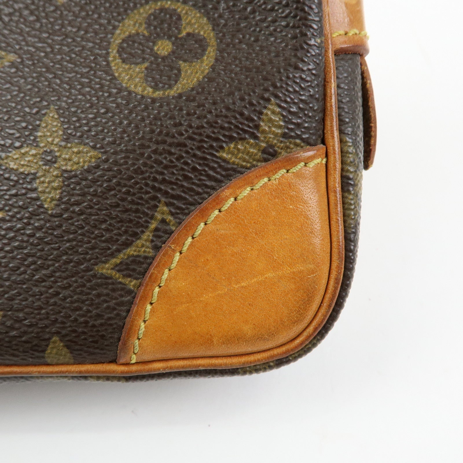Louis Vuitton Monogram Marly Dragonne PM Clutch Bag Brown M51827