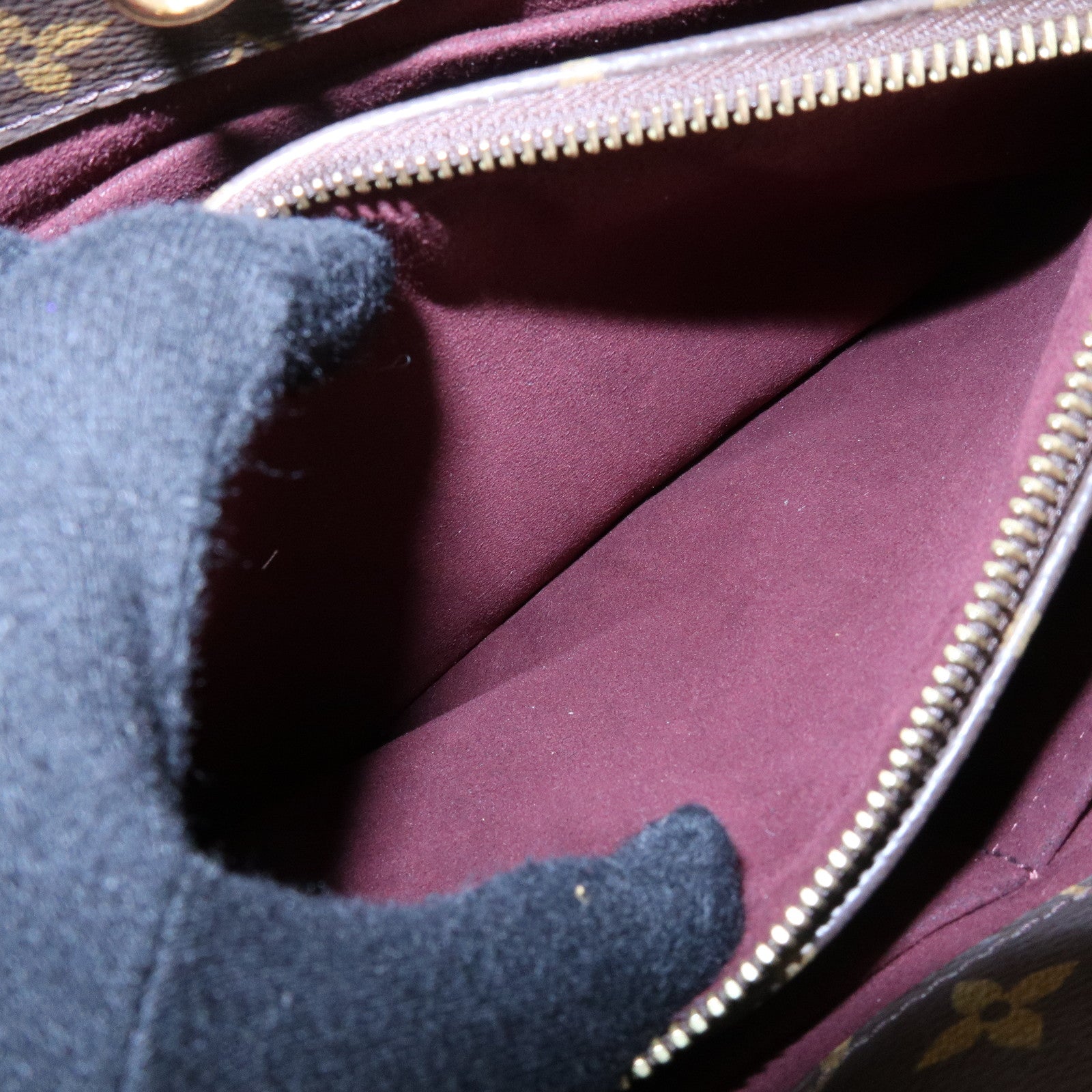 Louis Vuitton Monogram Montaigne MM 2Way Bag Hand Bag Brown M41056