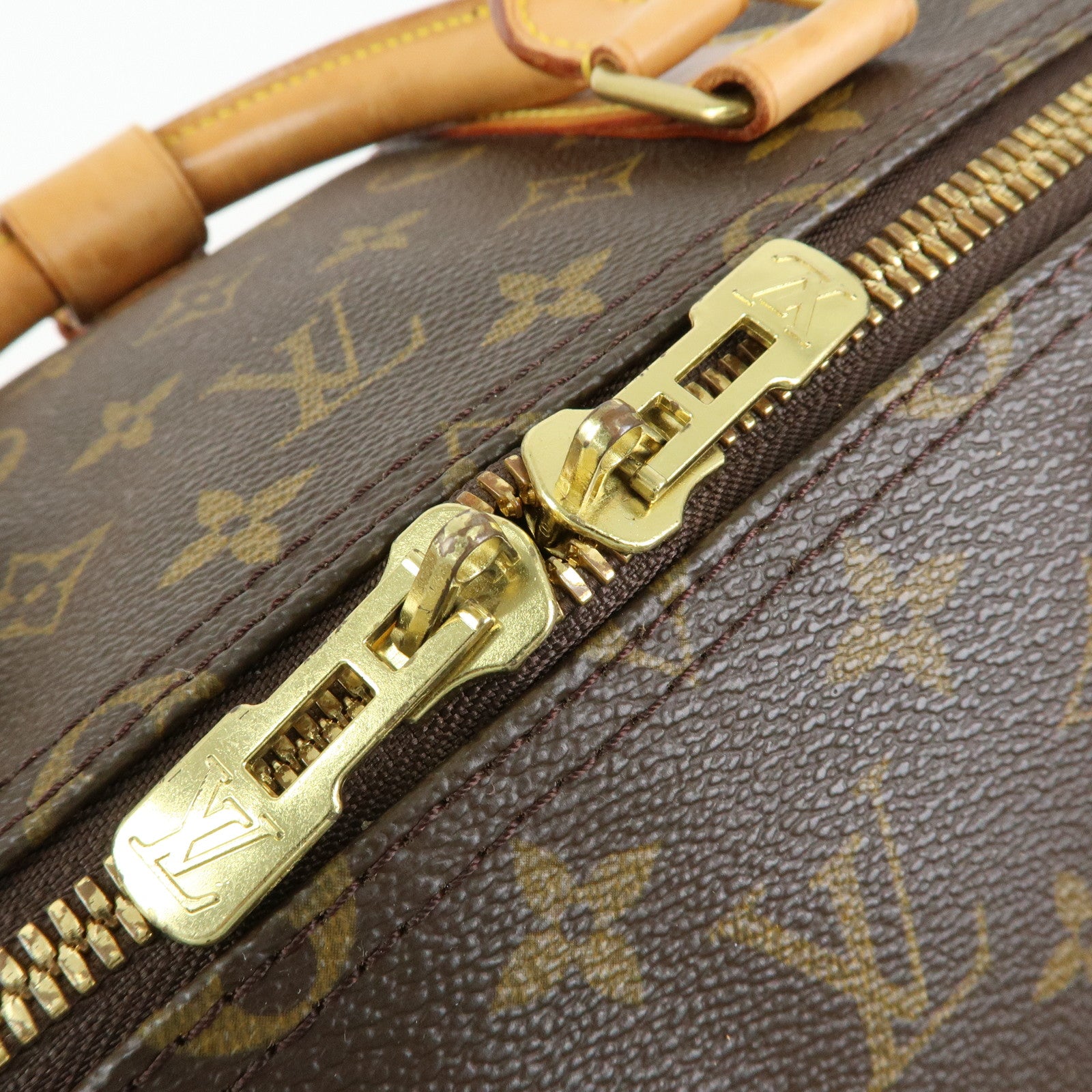 Louis Vuitton Keep All Bandouliere 55 Boston Bag Hand Bag Brown M41414